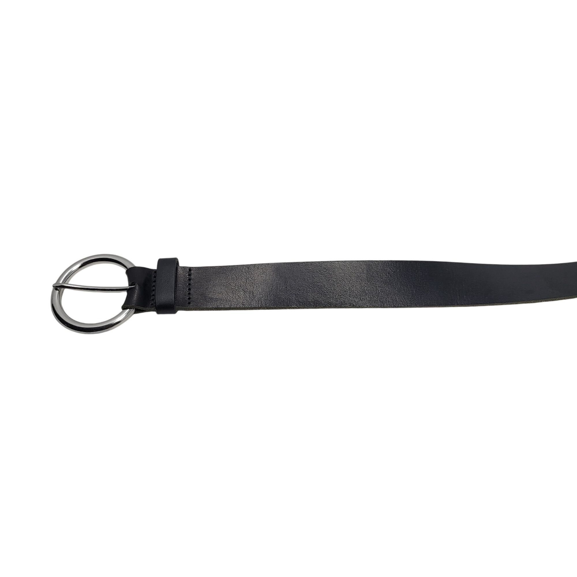 Diesel Mens Diesel Black Italian Genuine Leather Belt Sz S Logo Emb Size 30 - 5 Thumbnail