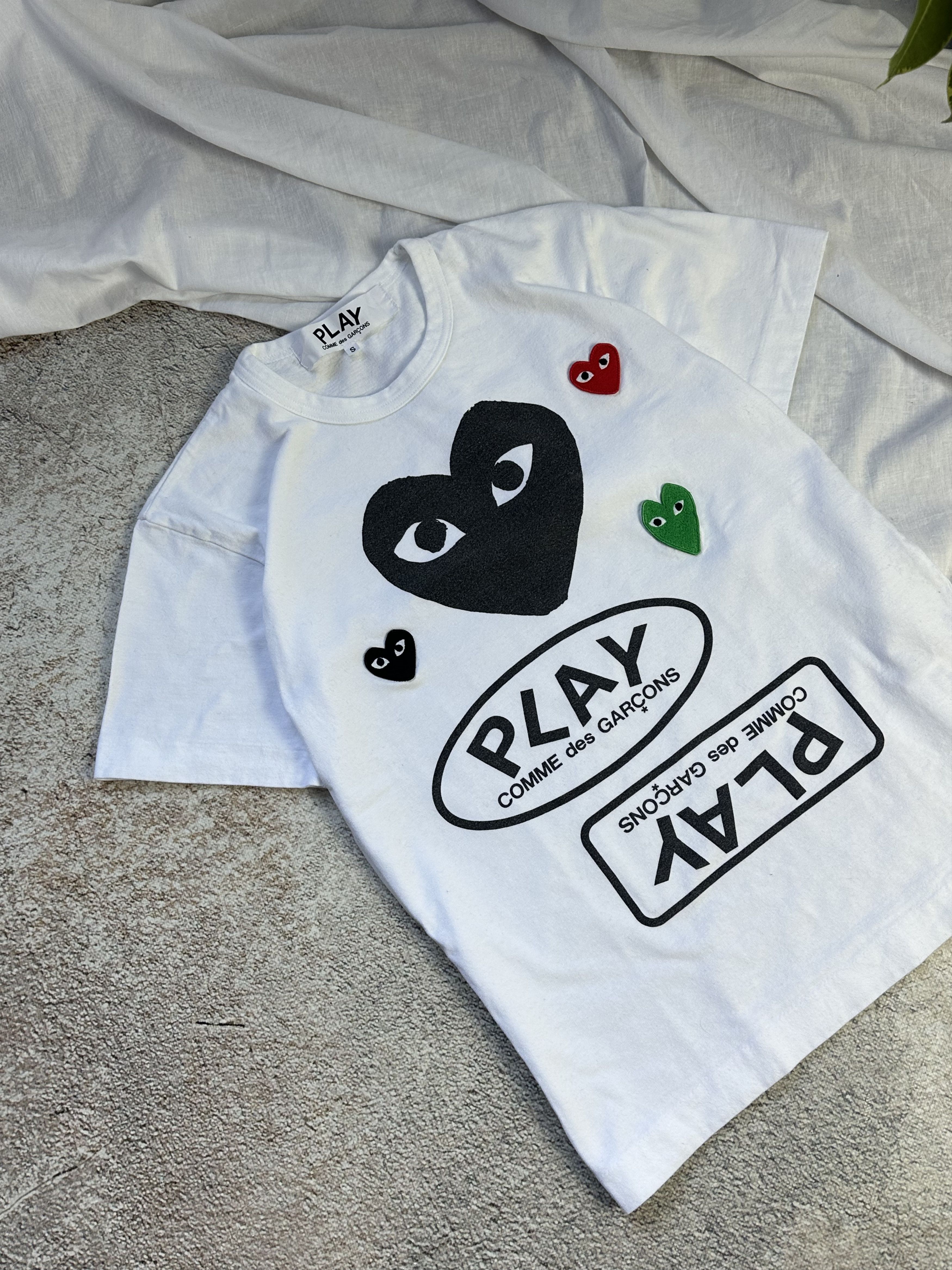 Comme des Garcons × Japanese Brand × Vintage Comme Des Garcons tshirt multi logo Size S / US 4 / IT 40 - 2 Thumbnail