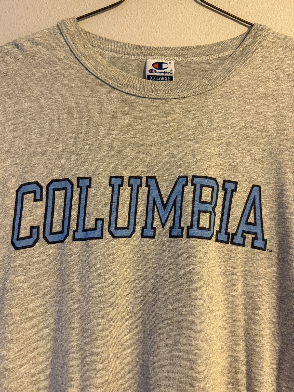 Champion vtg 90s colombia university cotton spell out t shirt xxl Size US XXL / EU 58 / 5 - 2 Thumbnail