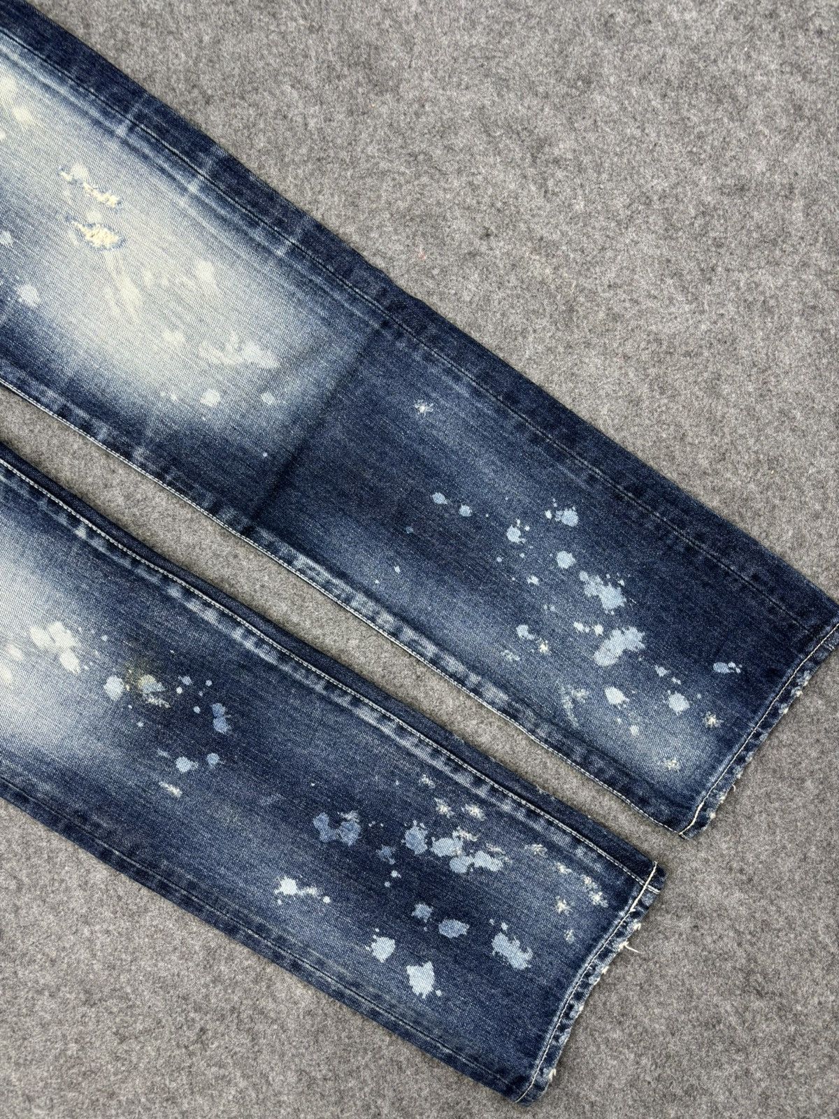 💥Insane Style💥Vanquish Paint Spltter Distressed Denim F707