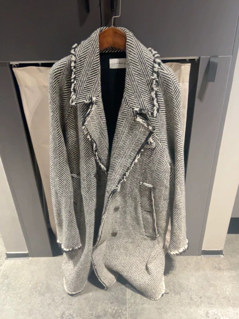 Song For The Mute Song For The Mute herringbone design long coat Size US S / EU 44-46 / 1 - 1 Thumbnail
