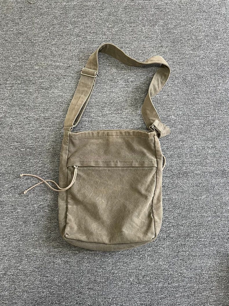 Yohji Yamamoto yohji yamamoto Washed canvas messenger bag Size ONE SIZE - 3 Thumbnail