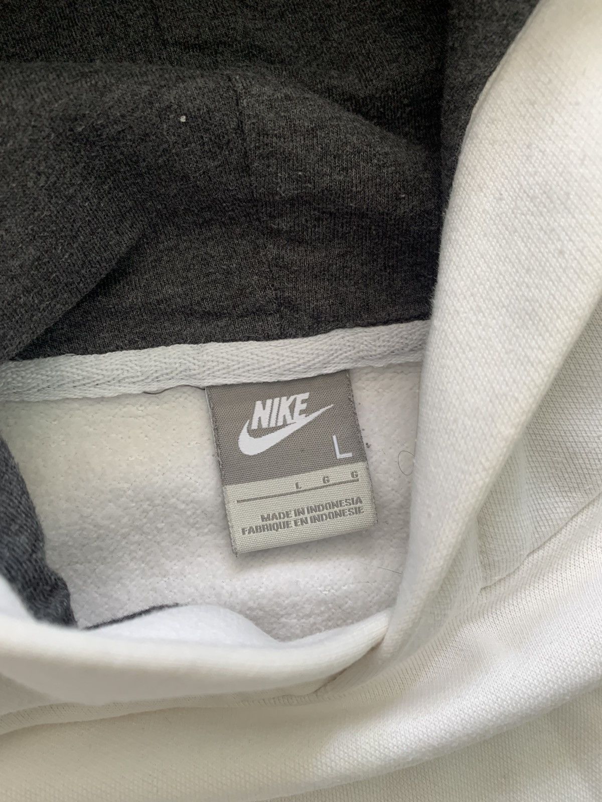 Nike × Nike ACG × Vintage Vintage Nike white hoodie small logo y2k 2000s Size US L / EU 52-54 / 3 - 4 Thumbnail