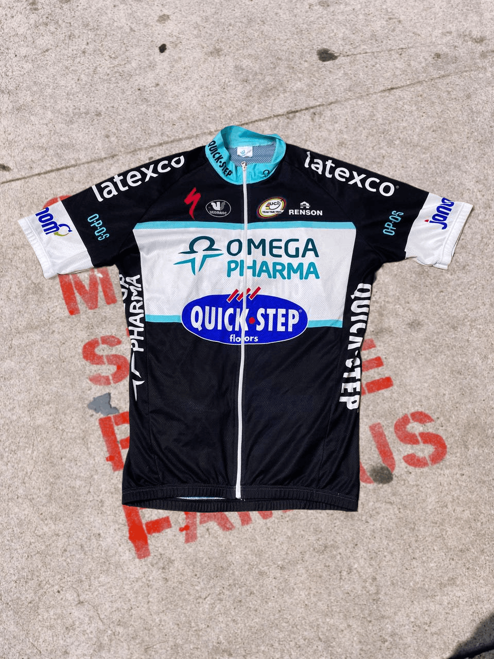 Vintage Vermarc Team Omega Pharma Quickstep Cycling Shirt Size US S / EU 44-46 / 1 - 1 Thumbnail