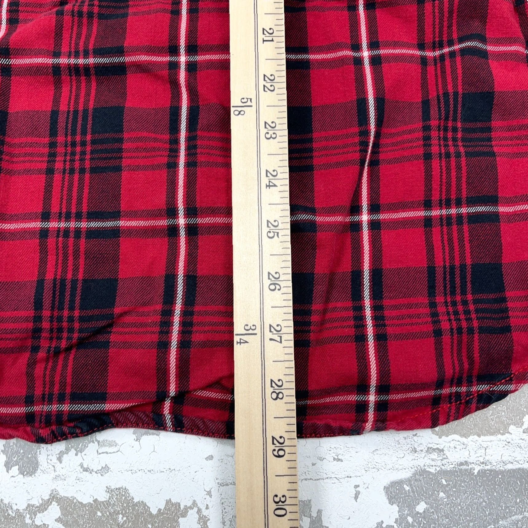 Vintage G.H. Bass & Co. Shirt Men M Red Black Flannel Plaid Button-Up Casual Workwear Modern Classic Preppy Members Mens Size US M / EU 48-50 / 2 - 6 Thumbnail