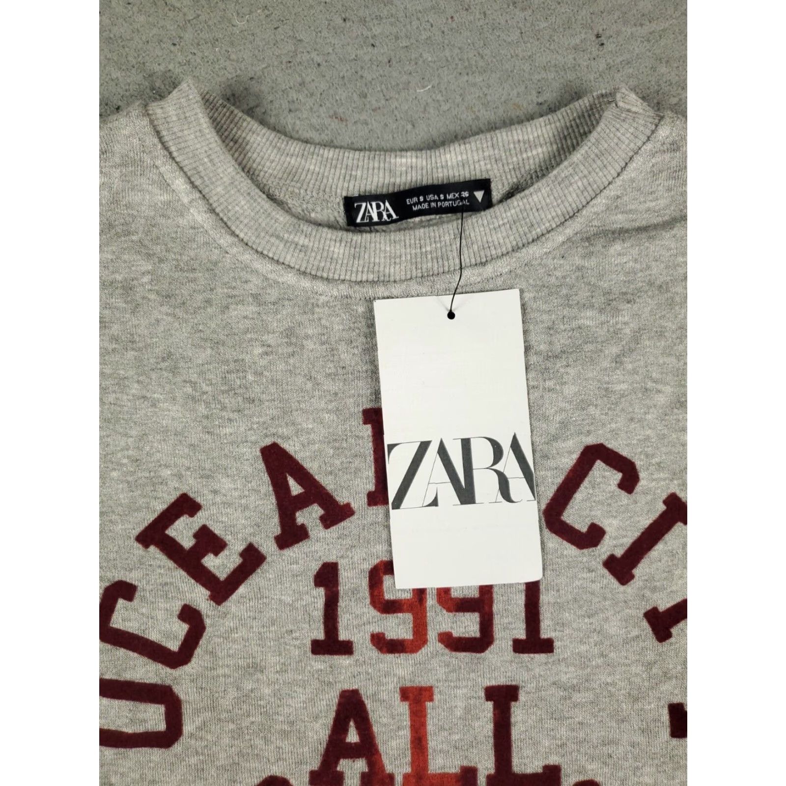 Zara Womens Gray Sweater Small Zara Pullover Ladies Sweatshirt Size S / US 4 / IT 40 - 3 Thumbnail
