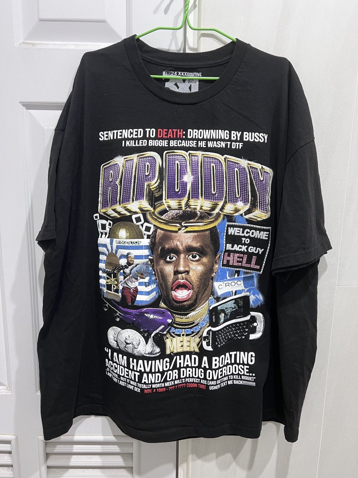 Rap Tees Sam Hyde MDE - RIP DIDDY Tee 3XL graphic streetwear Size US XXL / EU 58 / 5 - 1 Thumbnail