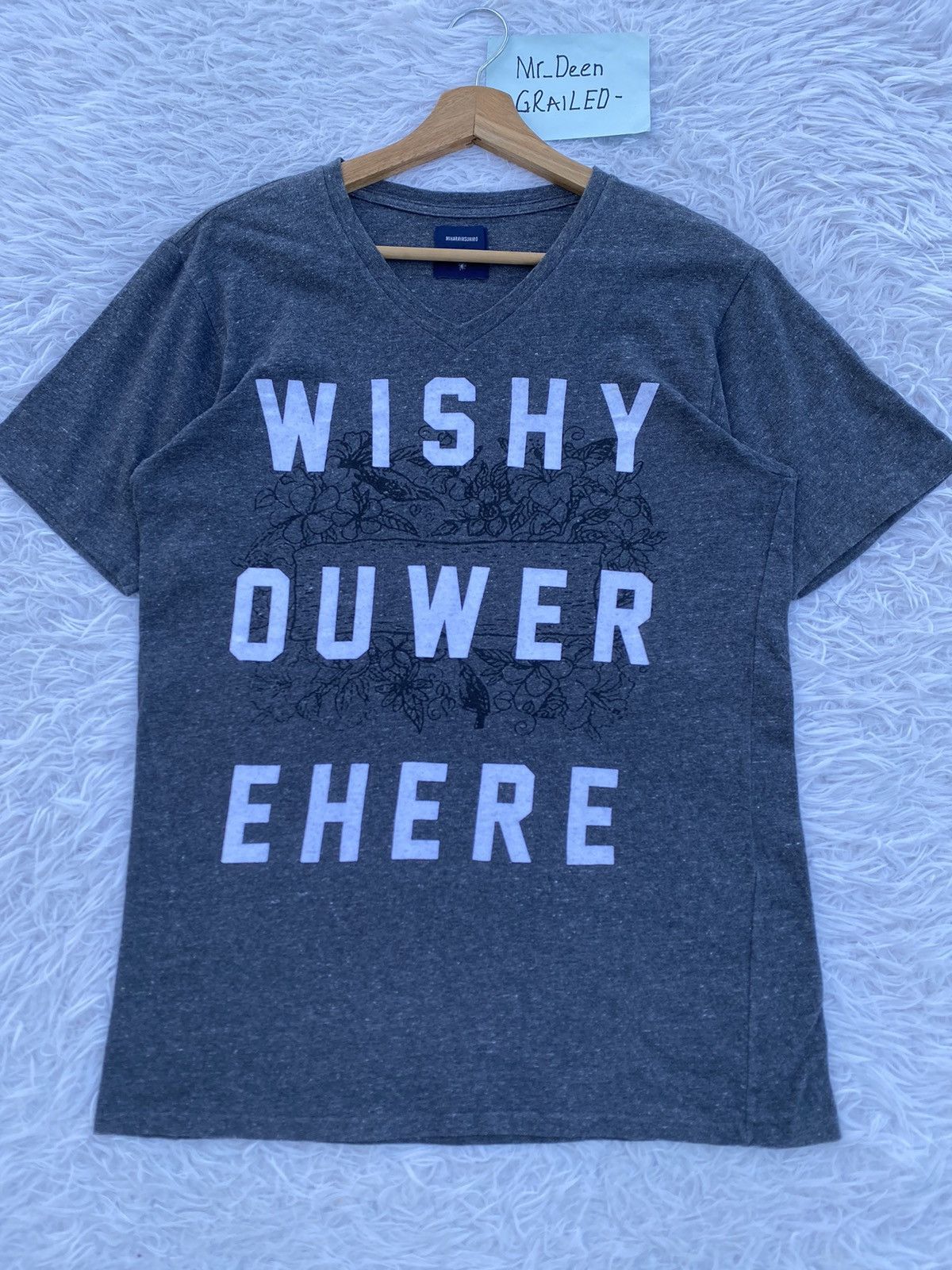 Maison MIHARA YASUHIRO Rare Miharayasuhiro “WISHYOUWEREHERE” Tshirt Size US S / EU 44-46 / 1 - 4 Thumbnail