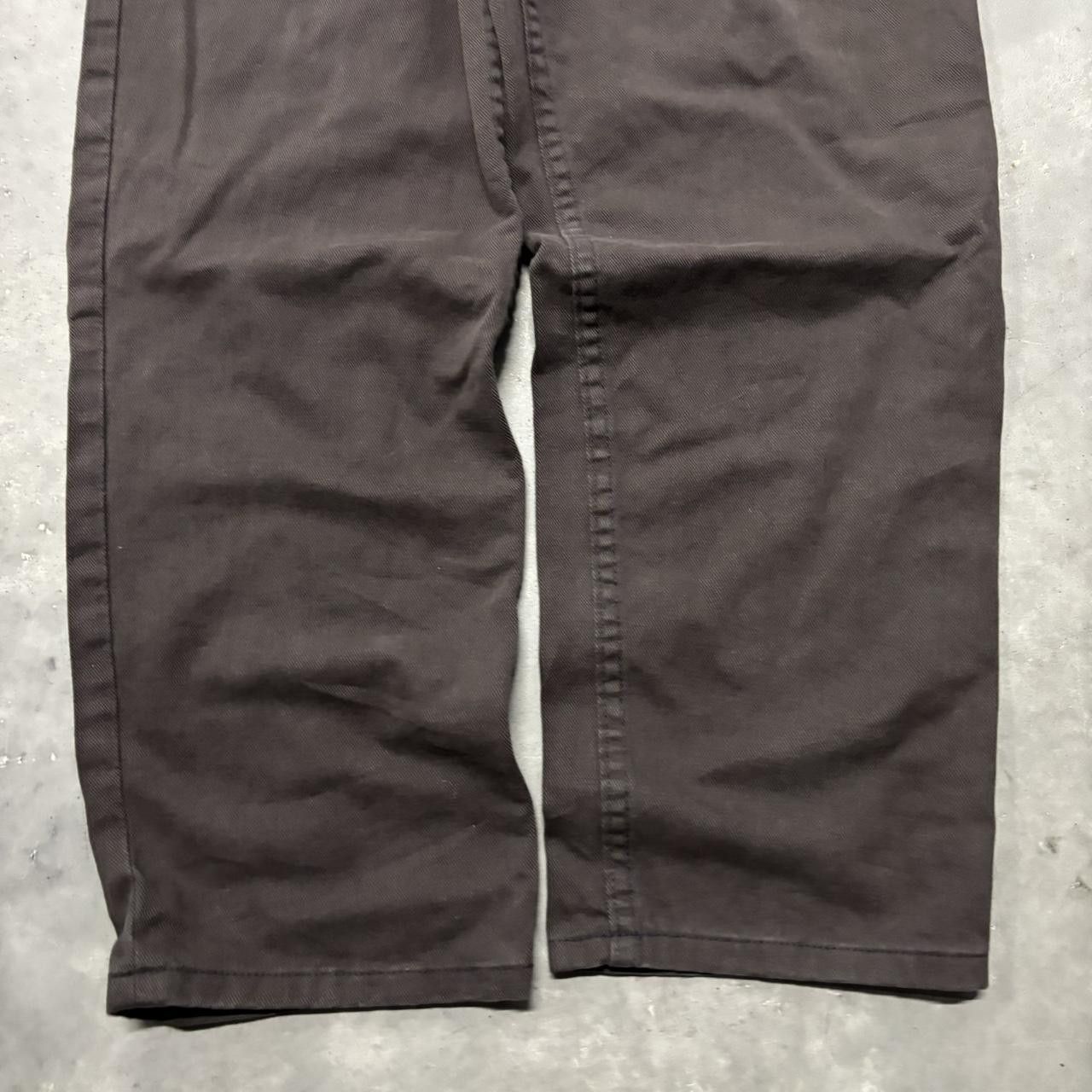 Japanese Brand × Vintage Crazy Vintage Y2K/2000s Faded Brown Grunge Denim Jeans! Size US 42 / EU 58 - 6 Thumbnail