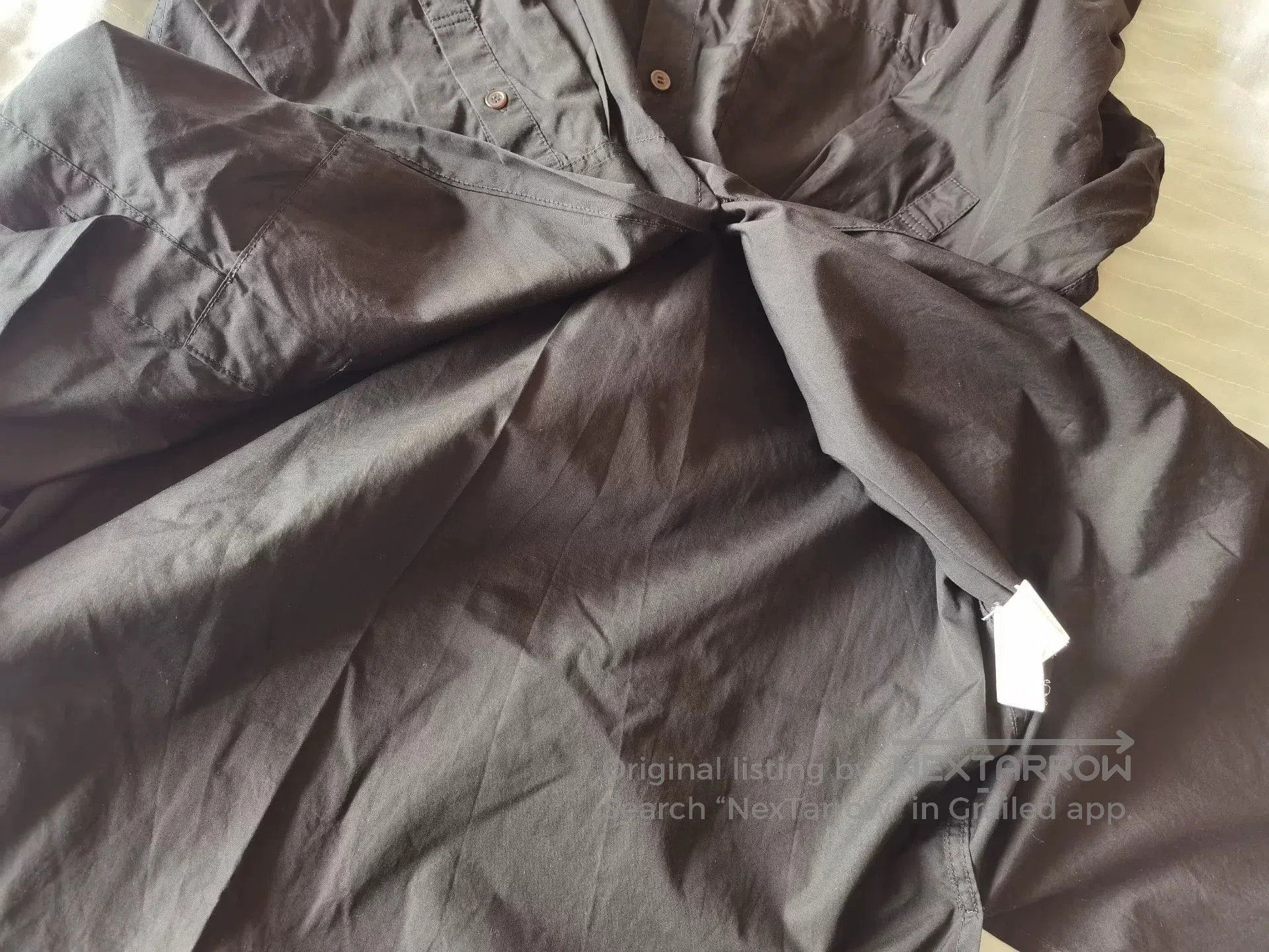 Y's Y's Black Cotton Long Sleeve Shirt. Size S / US 4 / IT 40 - 6 Thumbnail