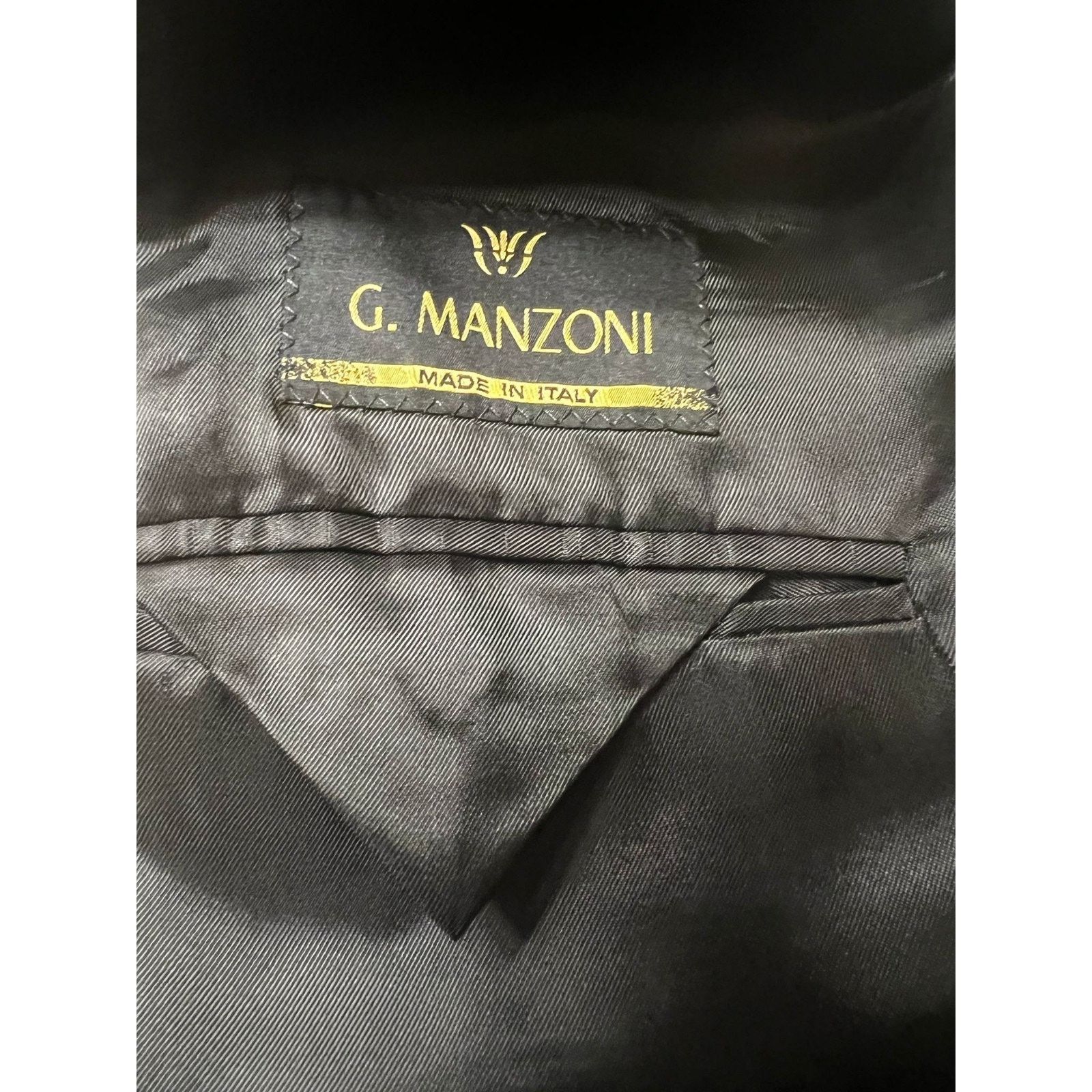 Other G Manzoni Wool/Silk Blend Blazer Sz 40 L Made In Italy Size 40L - 7 Thumbnail