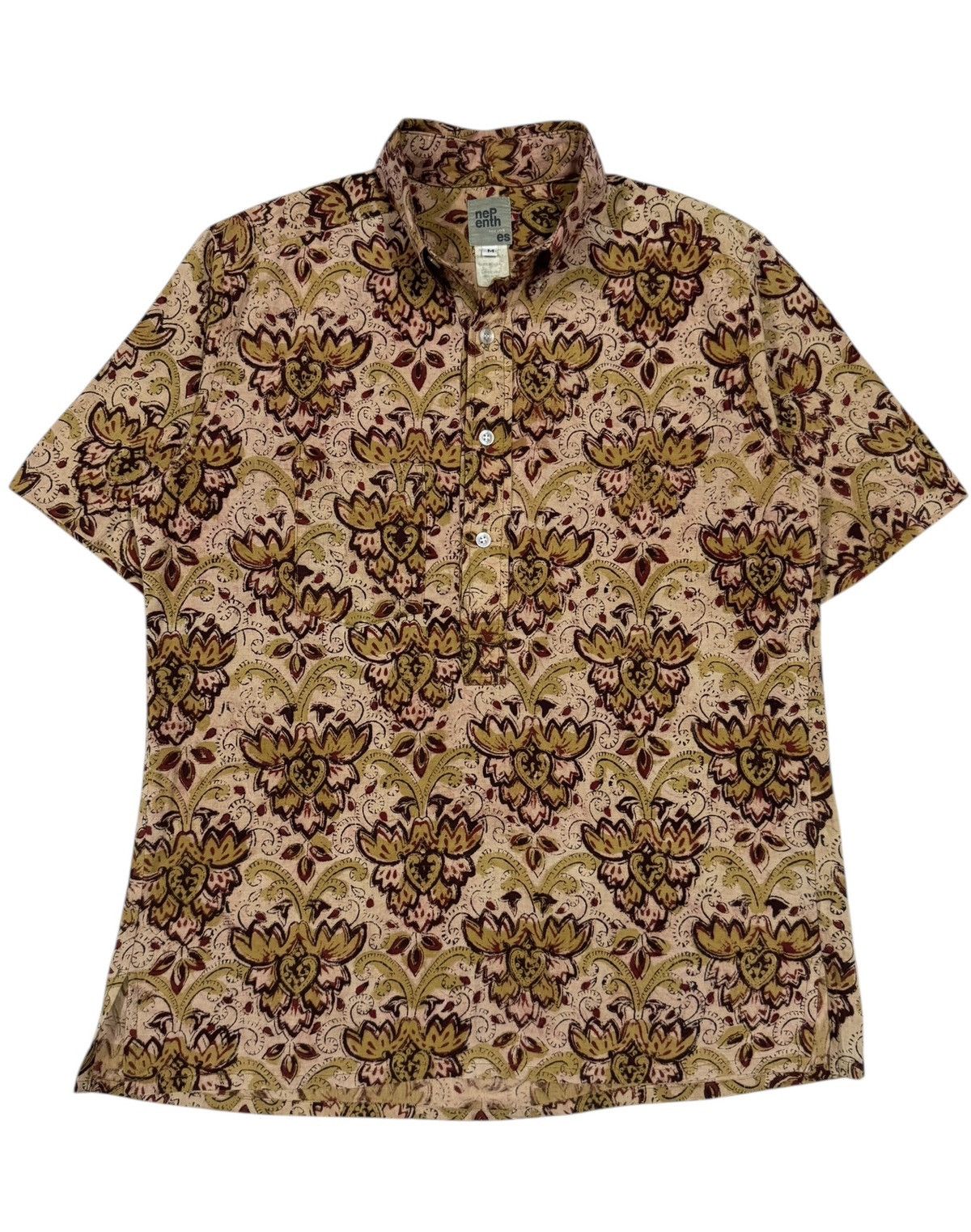 Engineered Garments × Needles × Nepenthes Vtg🔥Nepenthes New York 3/4 Button Pullover Shirt Size US M / EU 48-50 / 2 - 1 Thumbnail