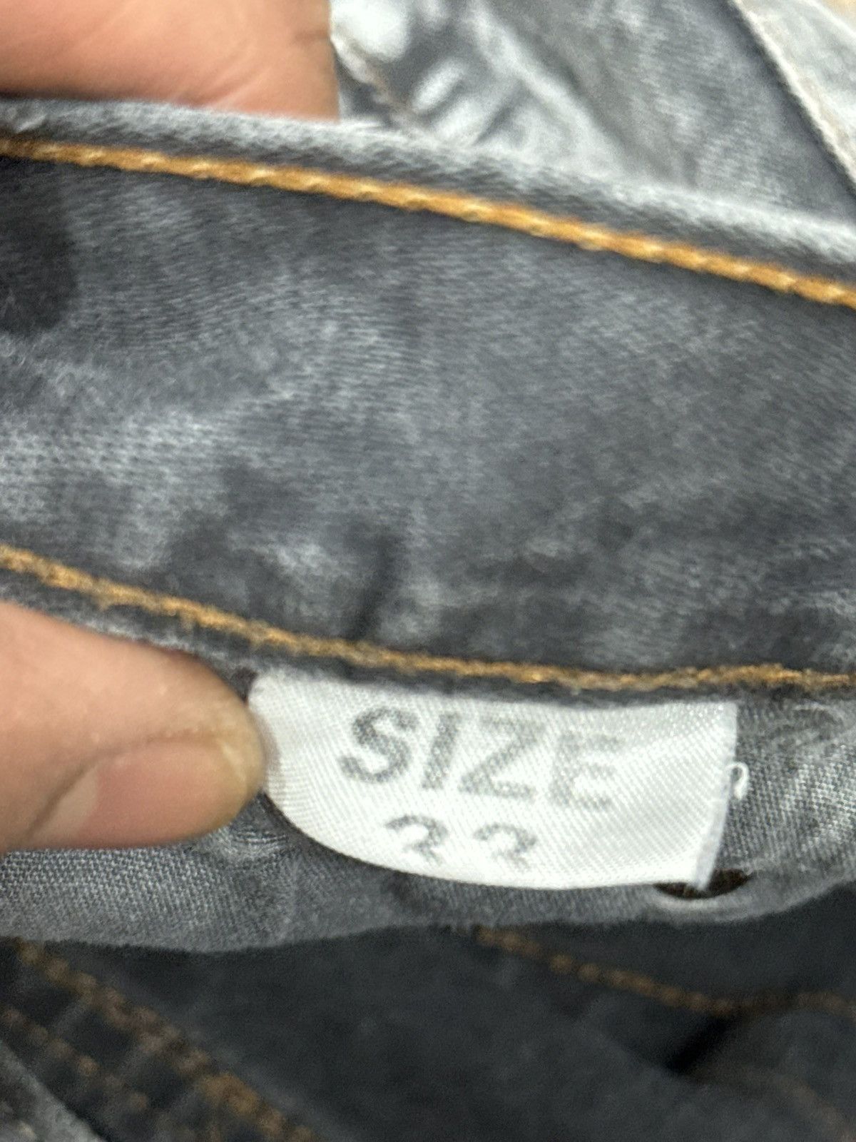 Japanese Brand Baggy Grey Reaper Textured Denim - Wide Leg Streetwear Jeans Size US 34 / EU 50 - 15 Thumbnail