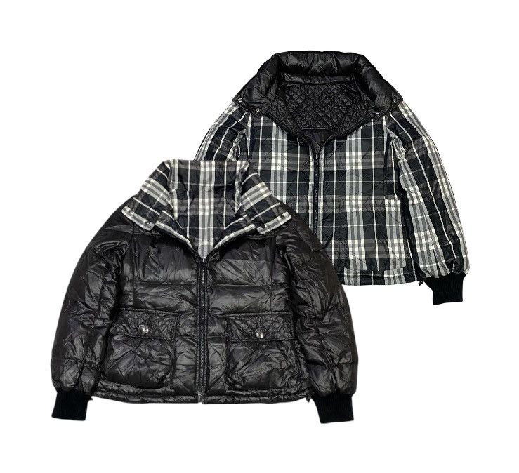 Burberry Burberry Blue Laber Reversible Down Jacket ( Size 40 ) Size S / US 4 / IT 40 - 1 Thumbnail