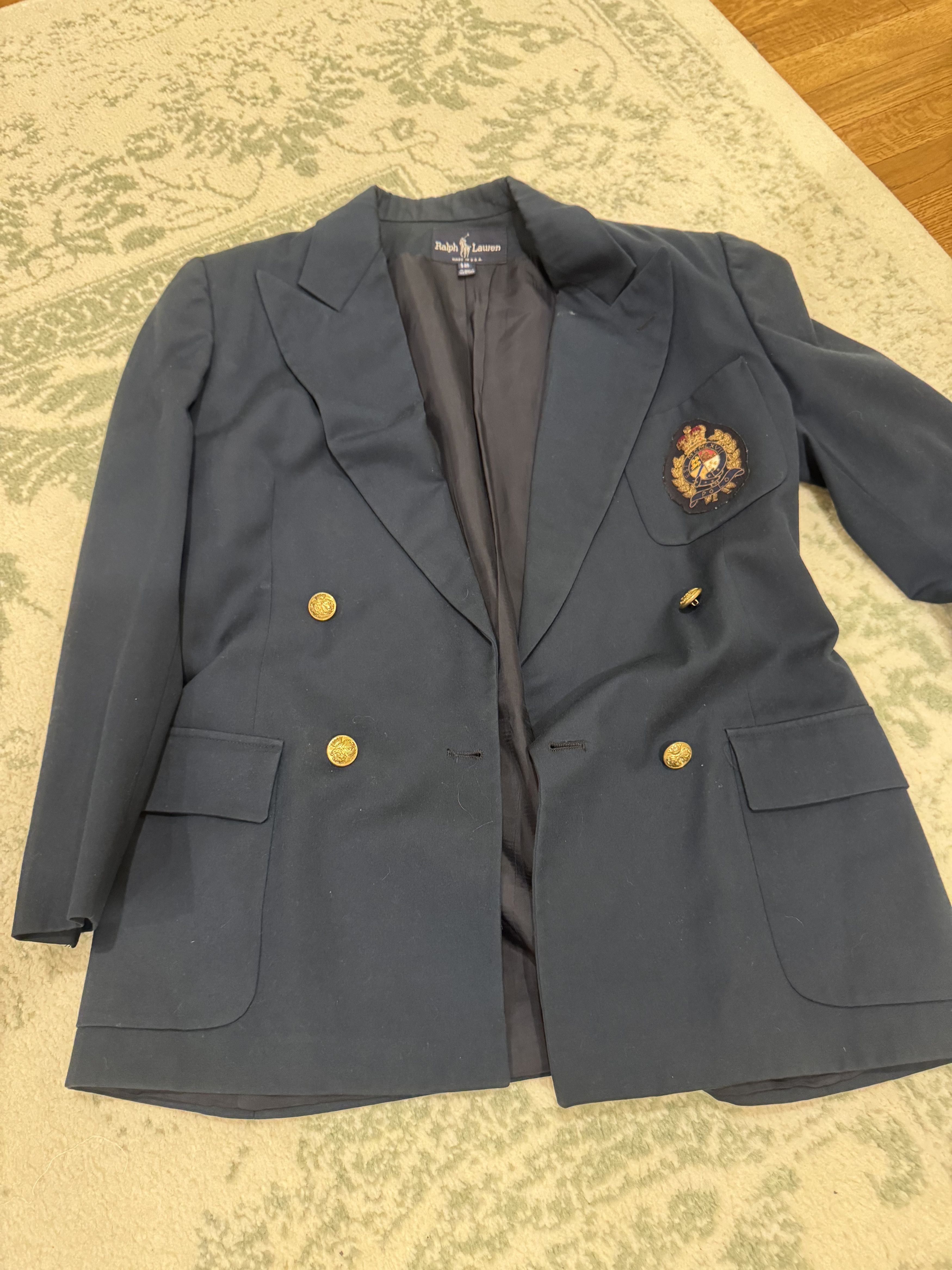 Polo Ralph Lauren Ralph Lauren Dark Blue Blazer with Gold Accents Size XL / US 12-14 / IT 48-50 - 2 Thumbnail