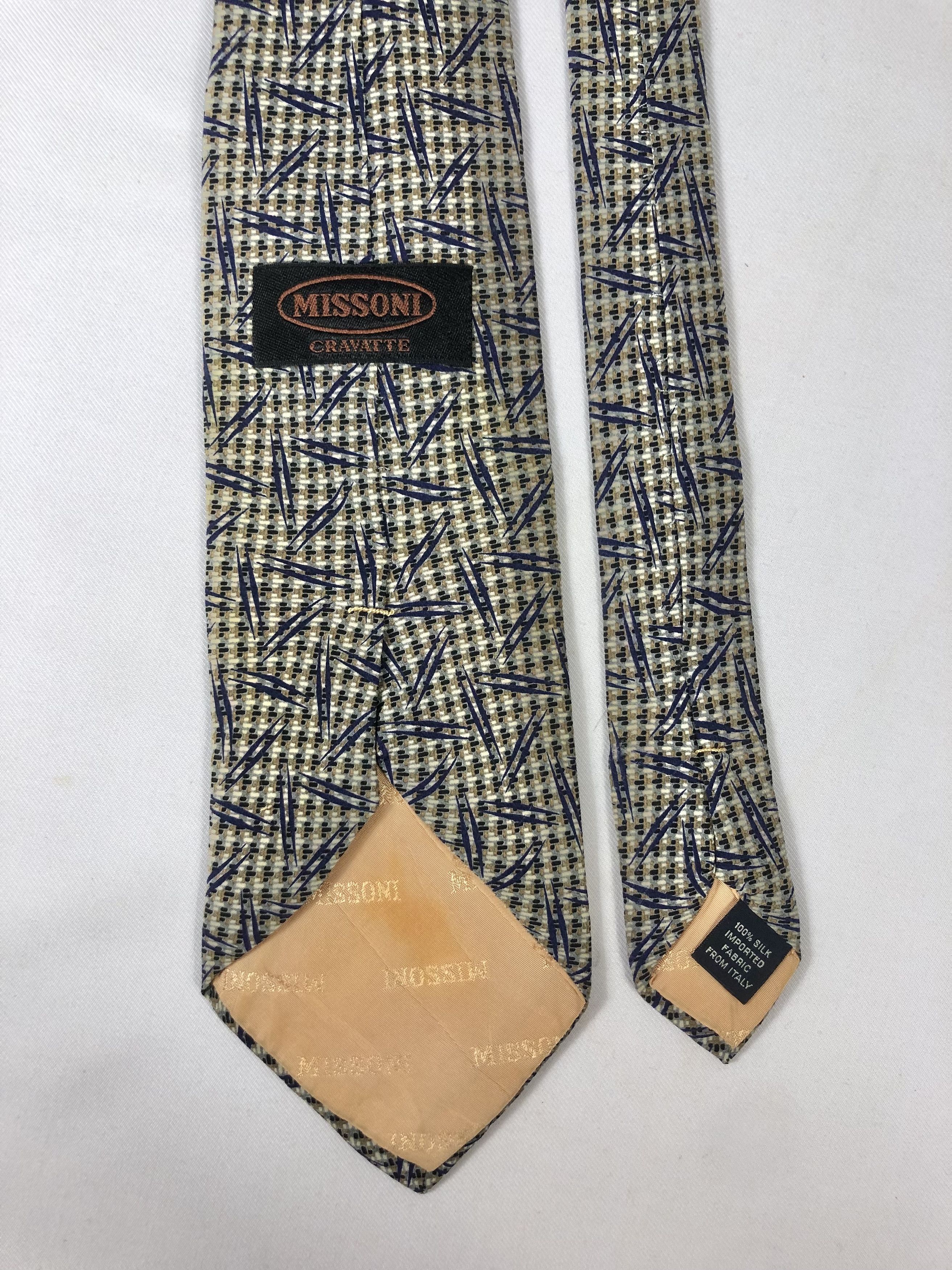 Missoni Rare Vintage Missoni Abstract Silk Tie Made in Japan Size ONE SIZE - 5 Thumbnail