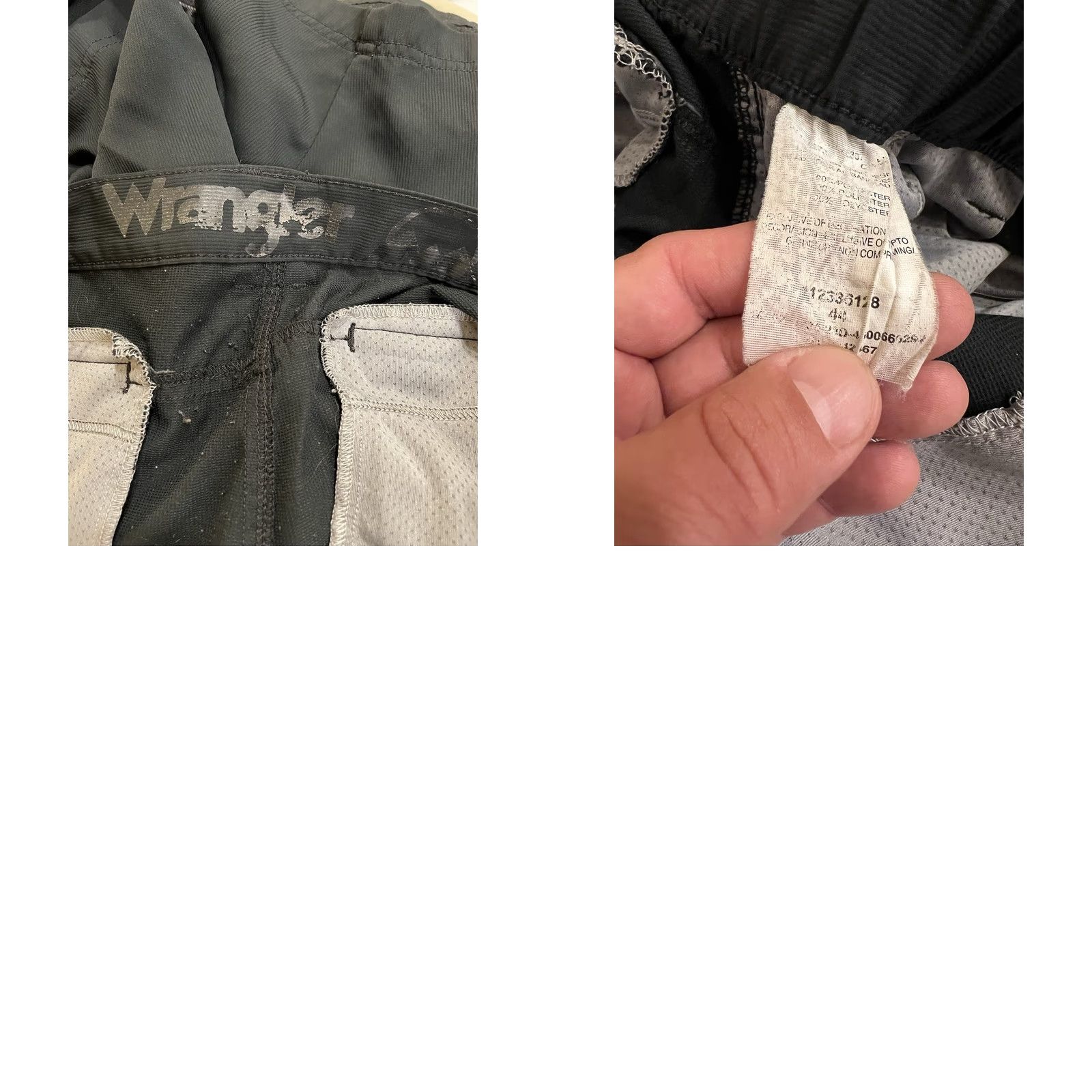 Wrangler VINTAGE_Black Wrangler Cargo Shorts Mens 44 10" Inseam Zip Pocket Travel Outdoors Polyester Size US 44 / EU 60 - 8 Thumbnail