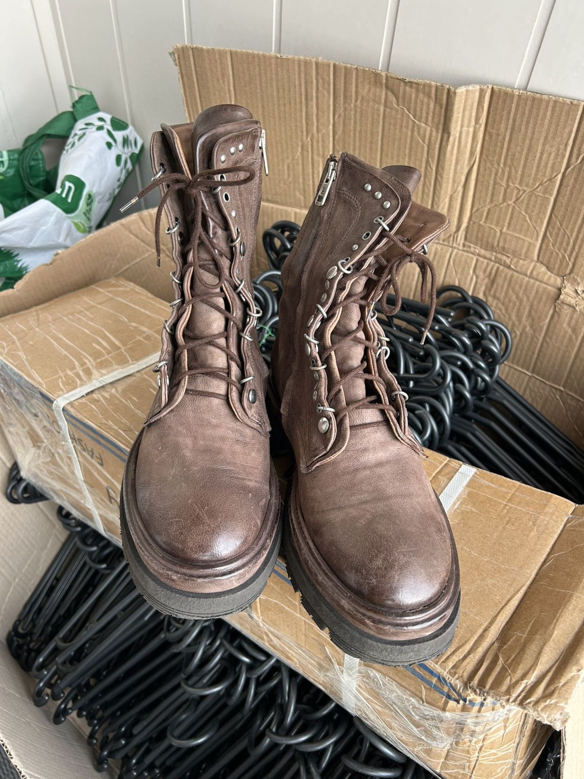 A.S.98 Vintage A.S.98 Avantgarde Style Ankle Leather Boots Size 40 Size US 10 / IT 40 - 4 Thumbnail