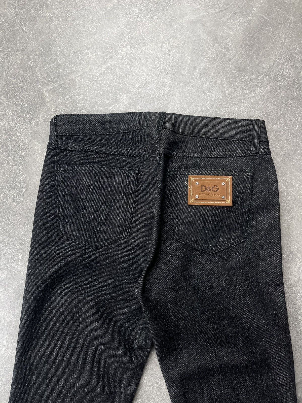 Dolce & Gabbana Vintage D&G Dolce & Gabbana Slimmy Jeans Y2K Black Denim Size 27" / US 4 / IT 40 - 4 Thumbnail