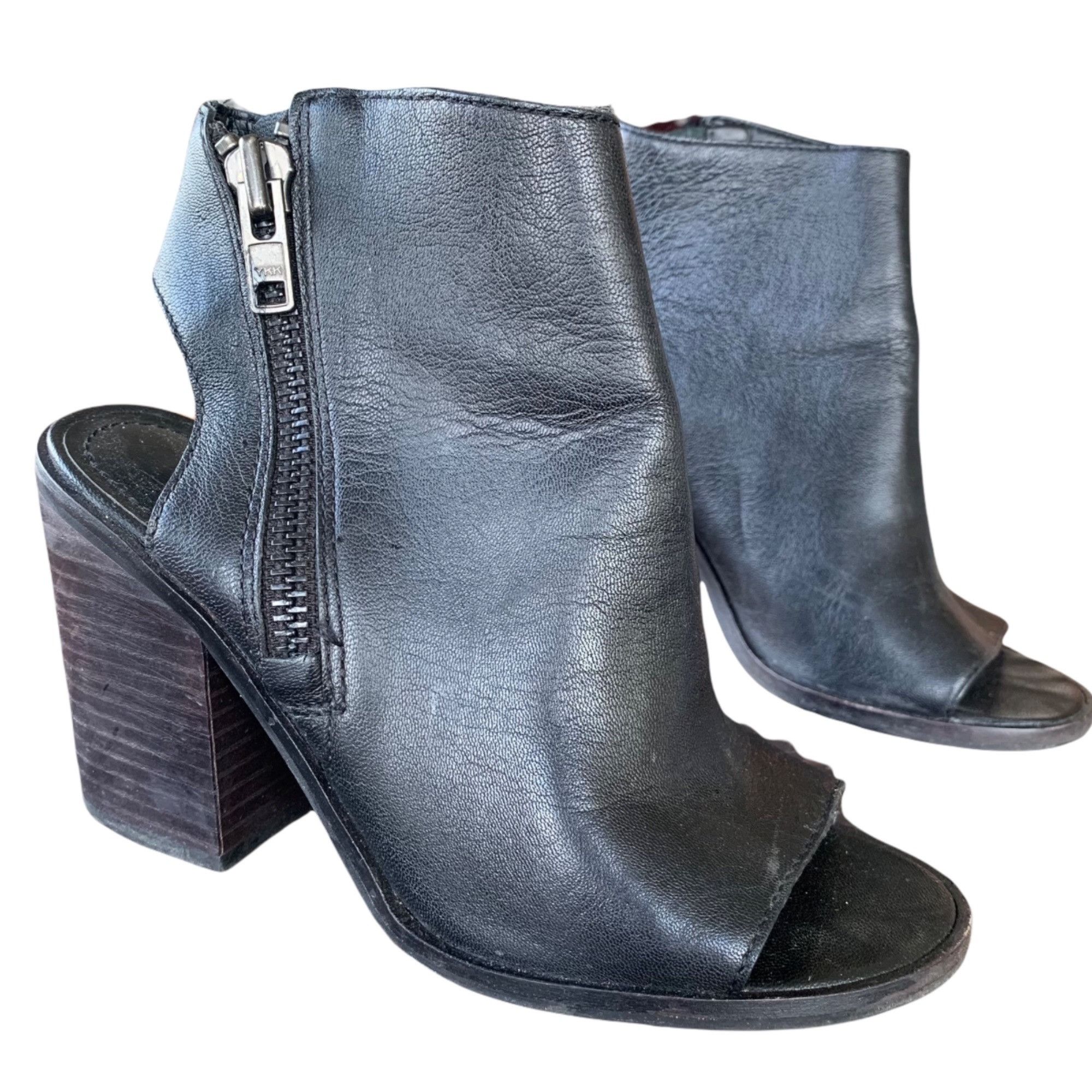Steve Madden Steve Madden Leather Platform Open Toe Cutout Edgy Boho Boot Size US 7 / IT 37 - 5 Thumbnail