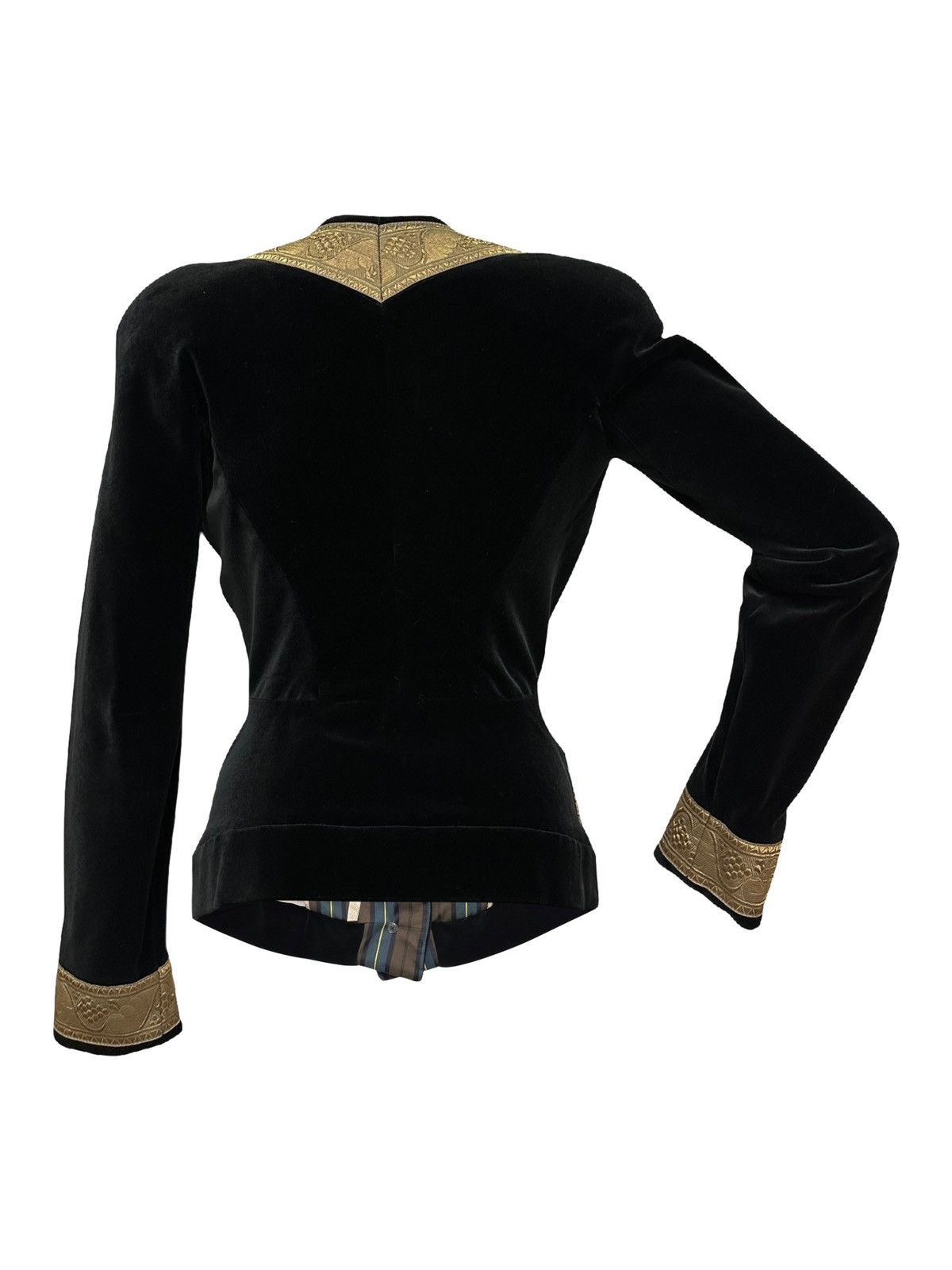 Vivienne Westwood VIVIENNE WESTWOOD F/W 1998 "Dressed To Scale" Velvet Jacket Size S / US 4 / IT 40 - 2 Thumbnail
