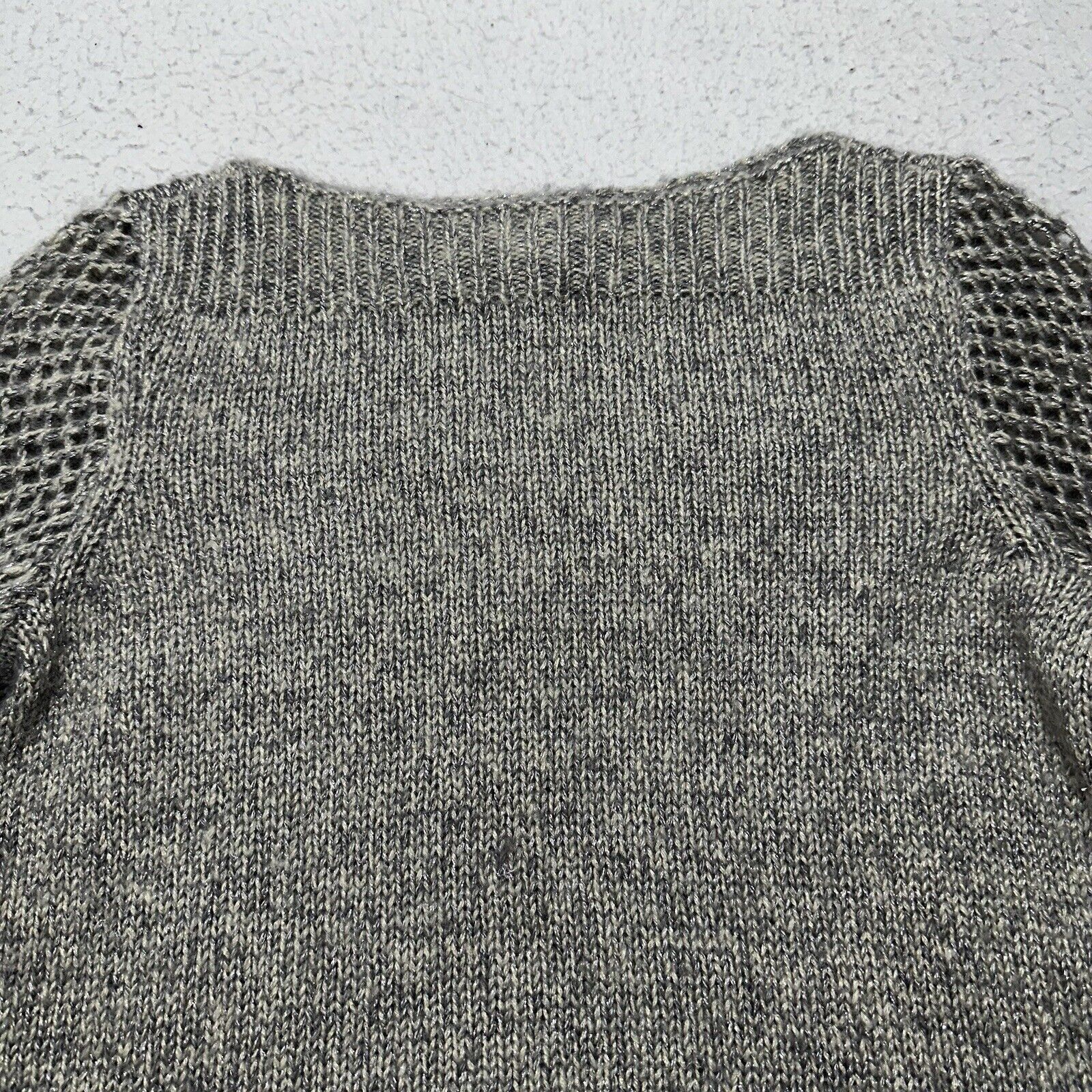 Tommy Bahama Tommy Bahama Small Wool Sweater Sparkle Open Knit Sleeve Size S / US 4 / IT 40 - 11 Thumbnail
