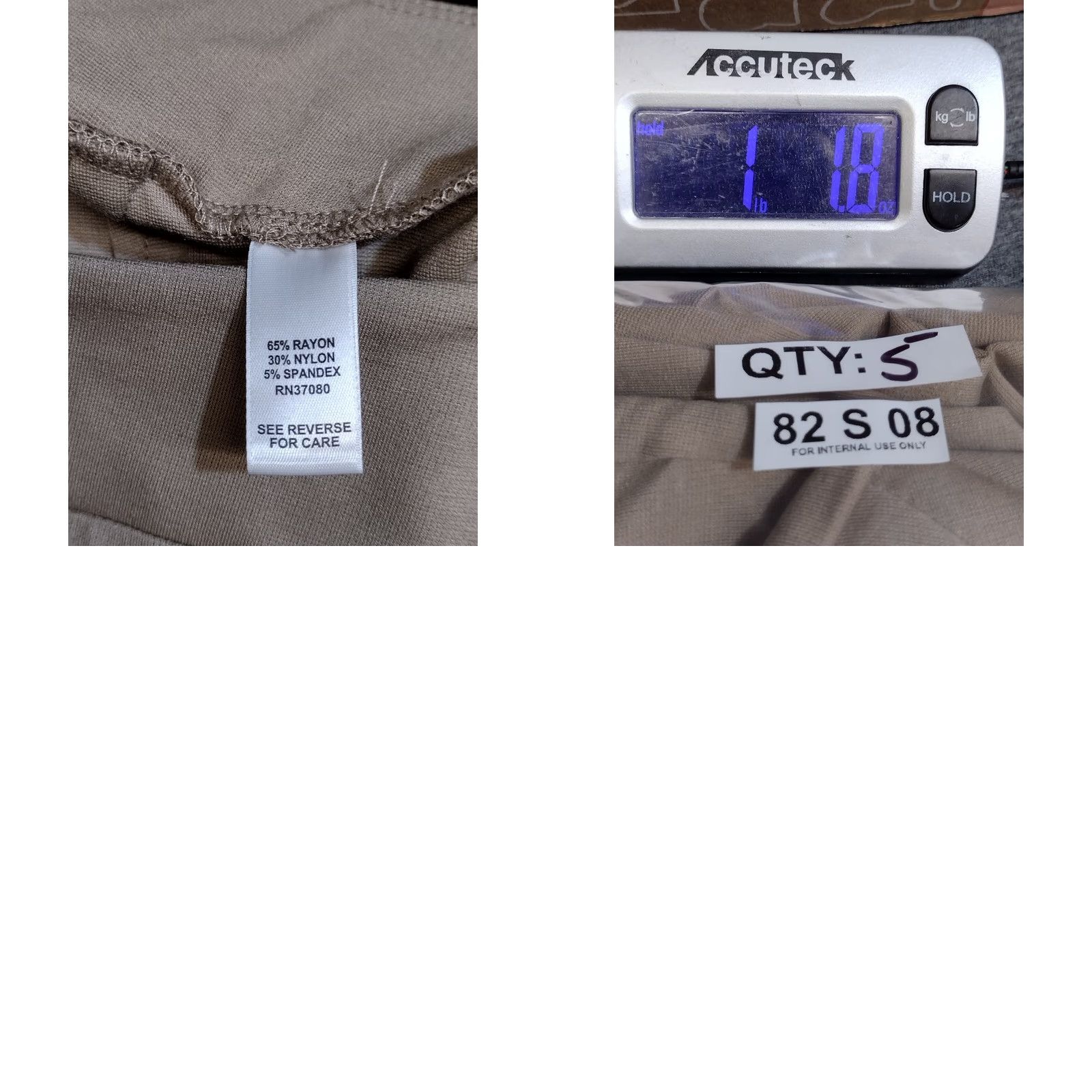 Vintage GATO Beige Pull On Ankle Pants Women's 22/24WP Casual Career Twist: 90s Theme, High Rise, Pockets, Regular Fit, Plus Size Size 40" / US 18 - 8 Thumbnail