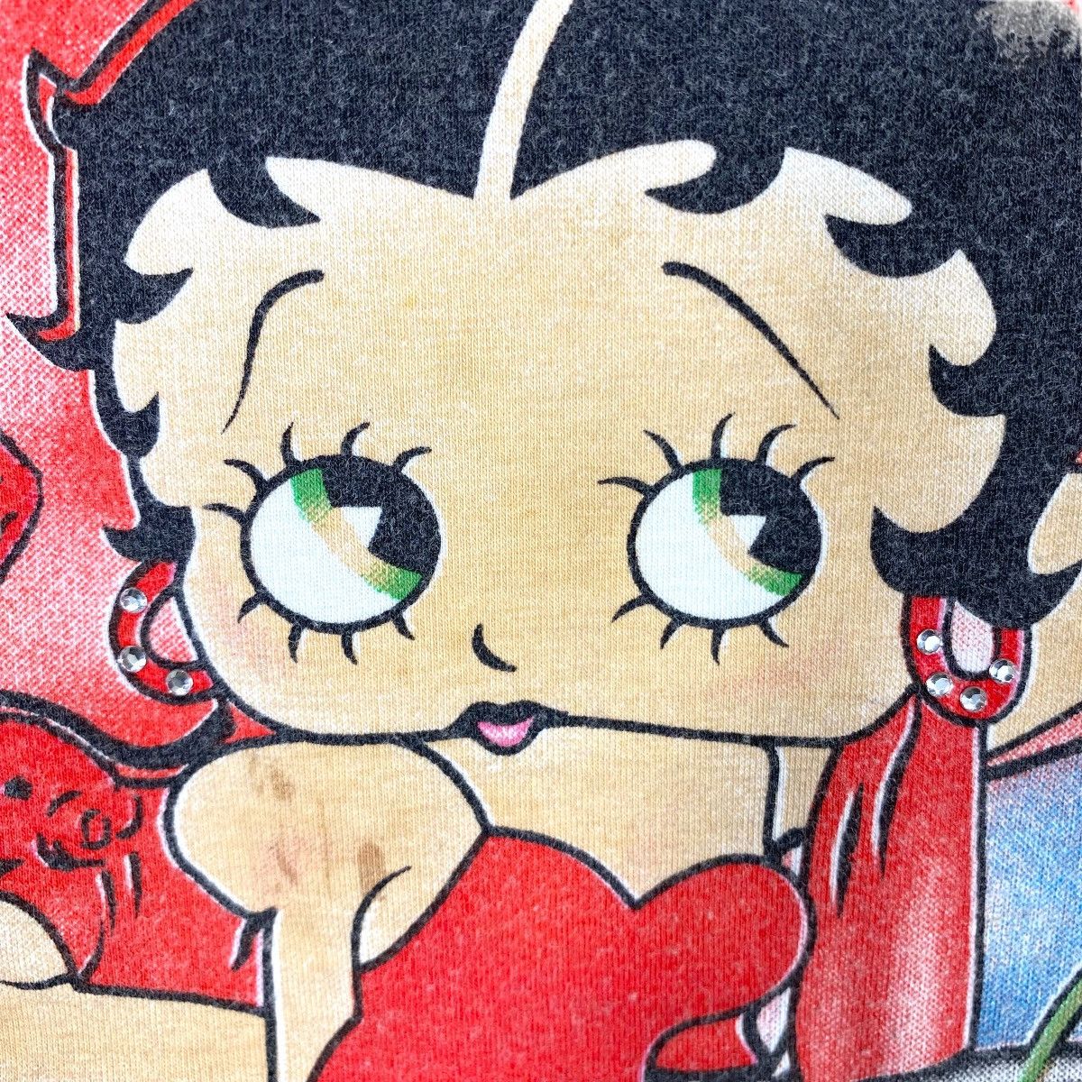 Vintage Vintage BETTY BOOP I Love You Fullprint Women Tops Tee Shirt Size S / US 4 / IT 40 - 3 Thumbnail