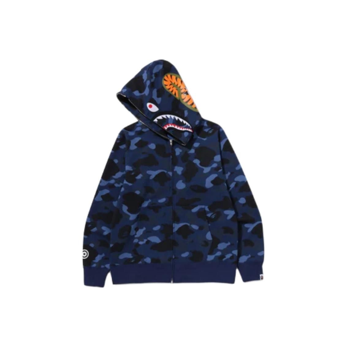 Bape A Bathing Ape Color Camo Shark Full Zip Hoodie Size L Size US L / EU 52-54 / 3 - 1 Thumbnail