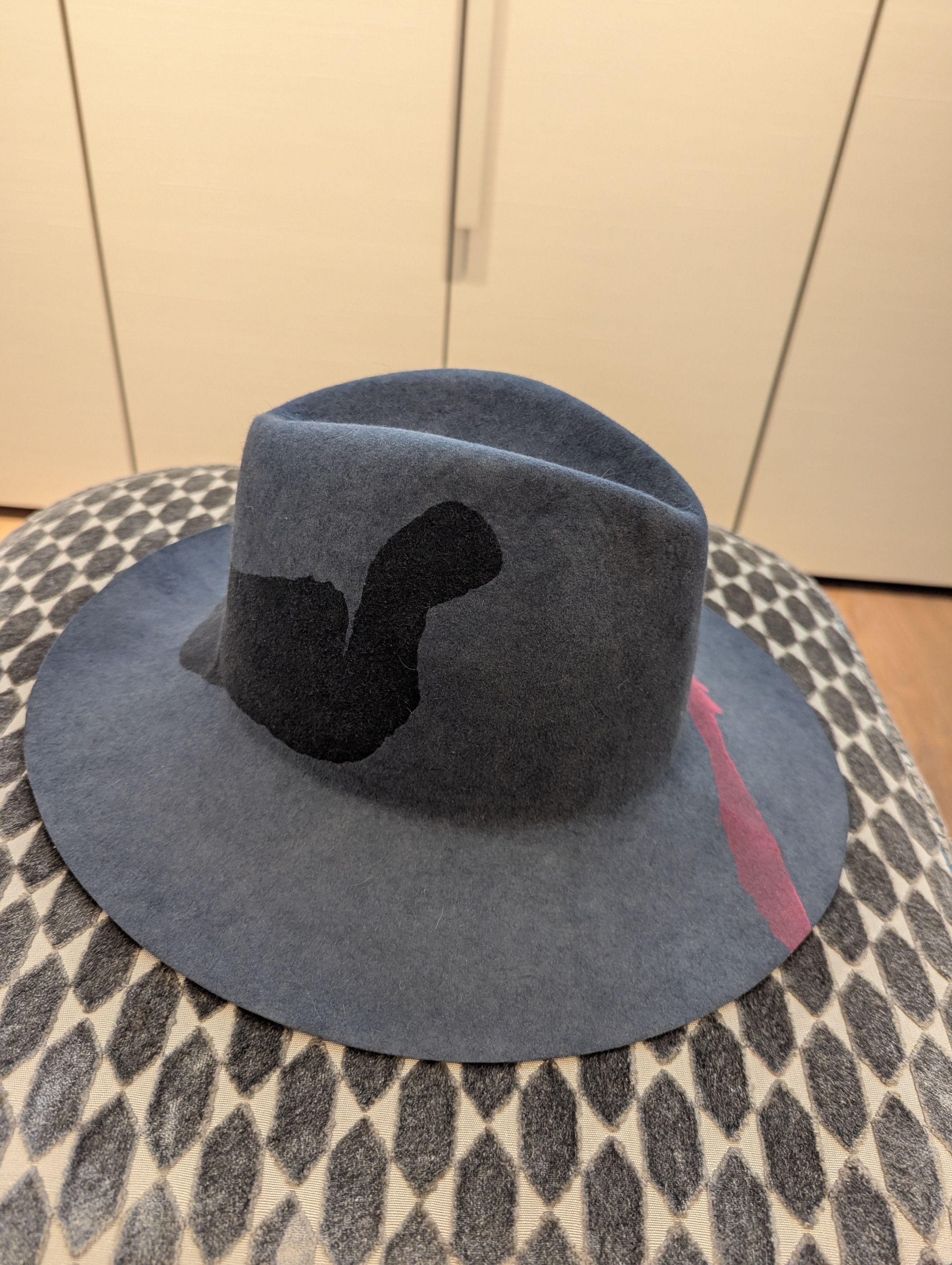 Reinhard Plank Hand-painted Felt Hat Size ONE SIZE - 3 Thumbnail