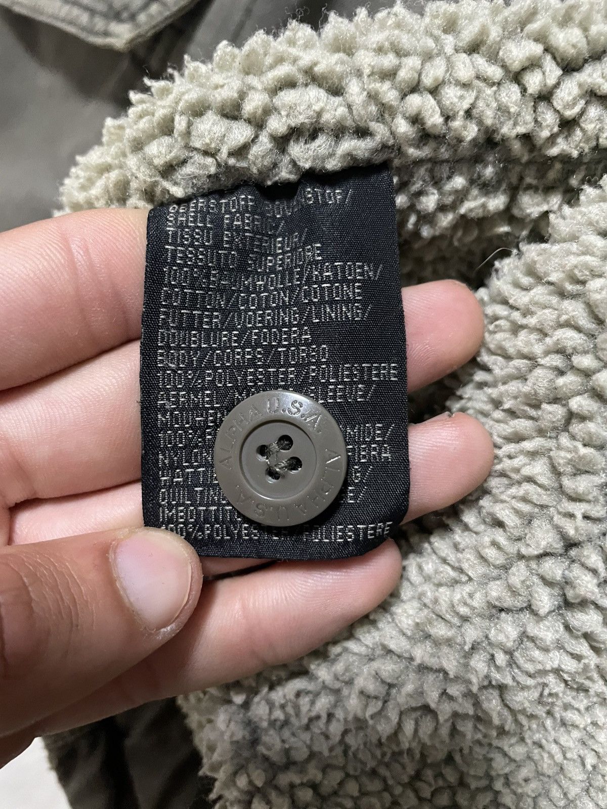 Alpha Industries × Vintage Vintage 90s Alpha Industries Sherpa Lined Field Jacket USA Size US XL / EU 56 / 4 - 22 Thumbnail