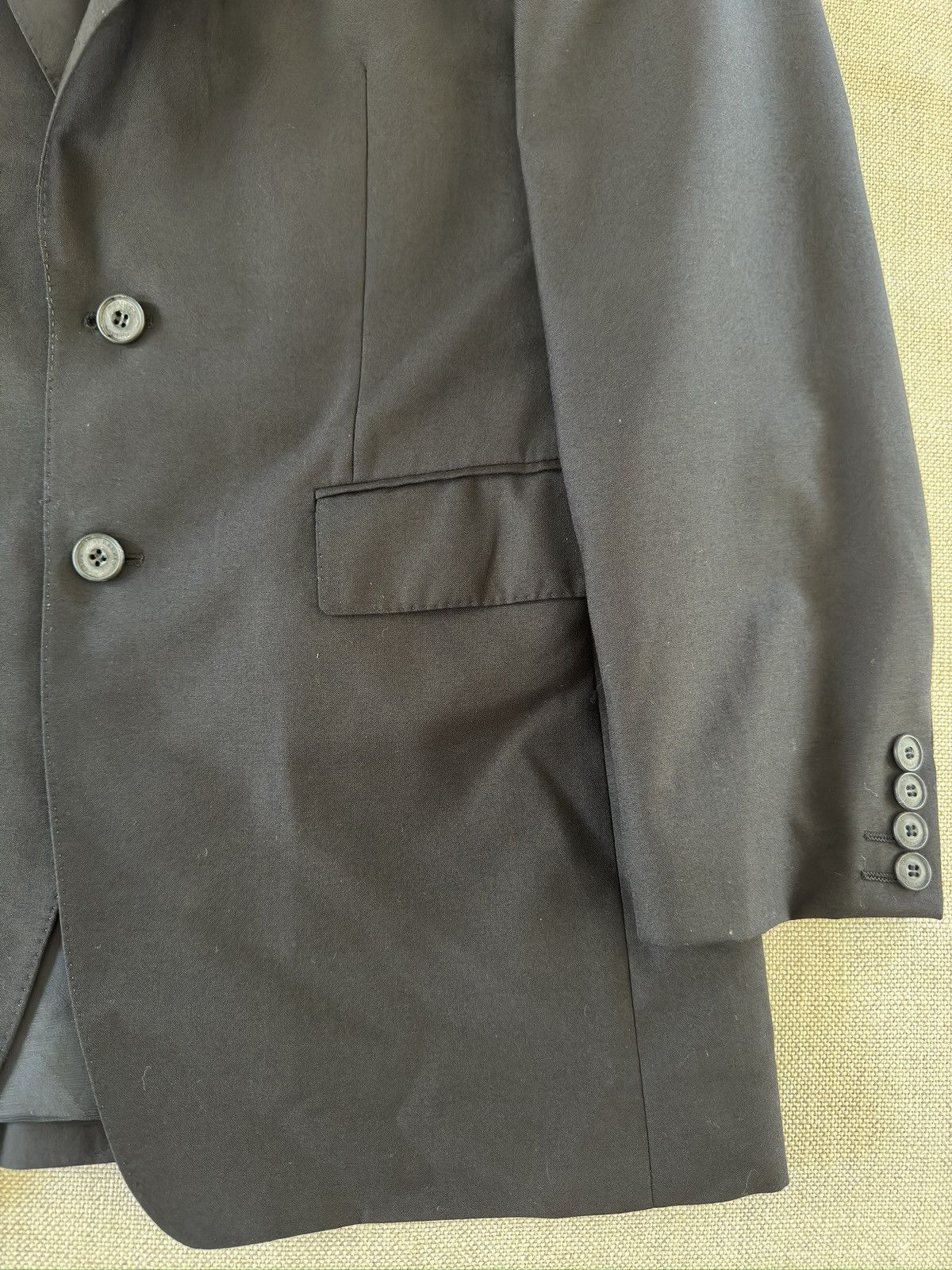 Burberry Burberry Made in Italy Black Single Breasted Wool Jacket 40S Size 40S - 11 Thumbnail