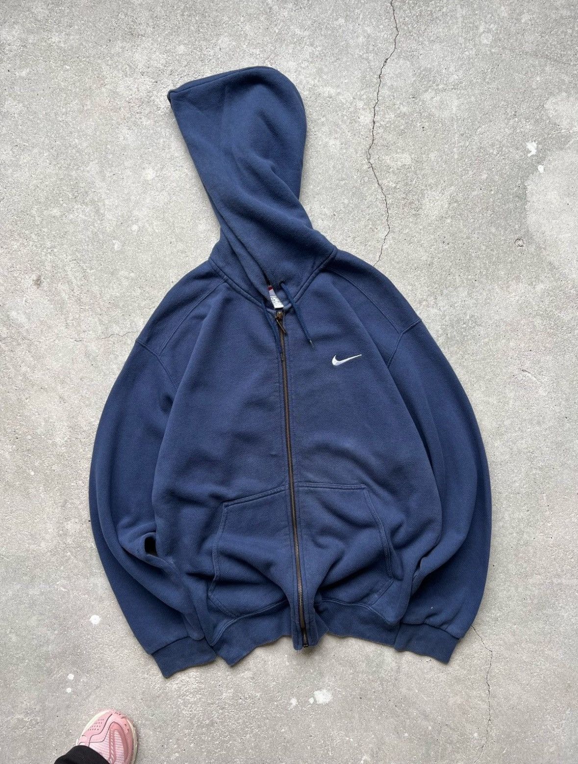 Nike Vintage Nike Blanc Hoodie Size US M / EU 48-50 / 2 - 2 Thumbnail