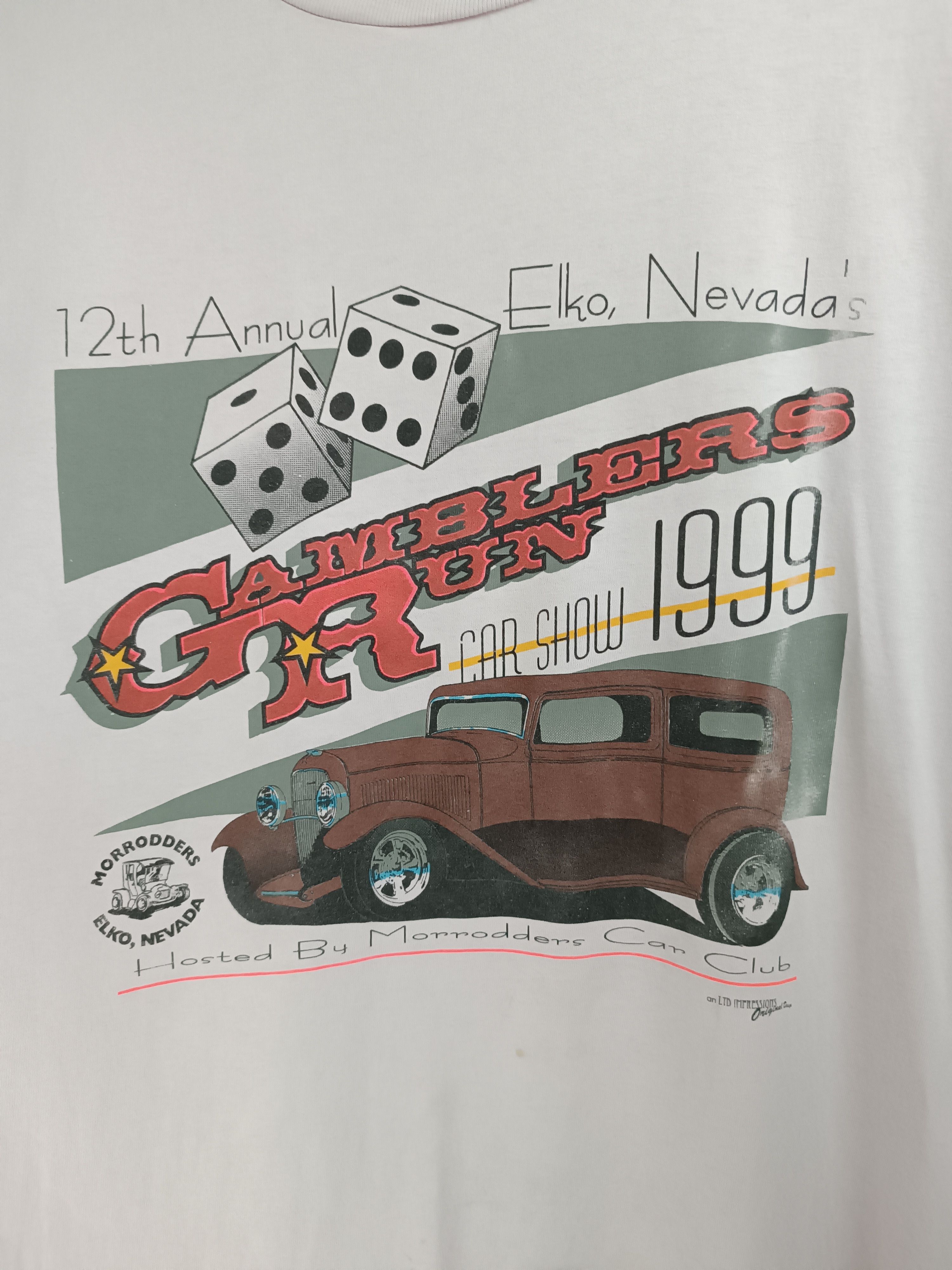 Vintage VINTAGE '99 GAMBLERS RUN MORRODDERS CLUB HOT ROD MUSCLE CAR Size US XXL / EU 58 / 5 - 8 Thumbnail