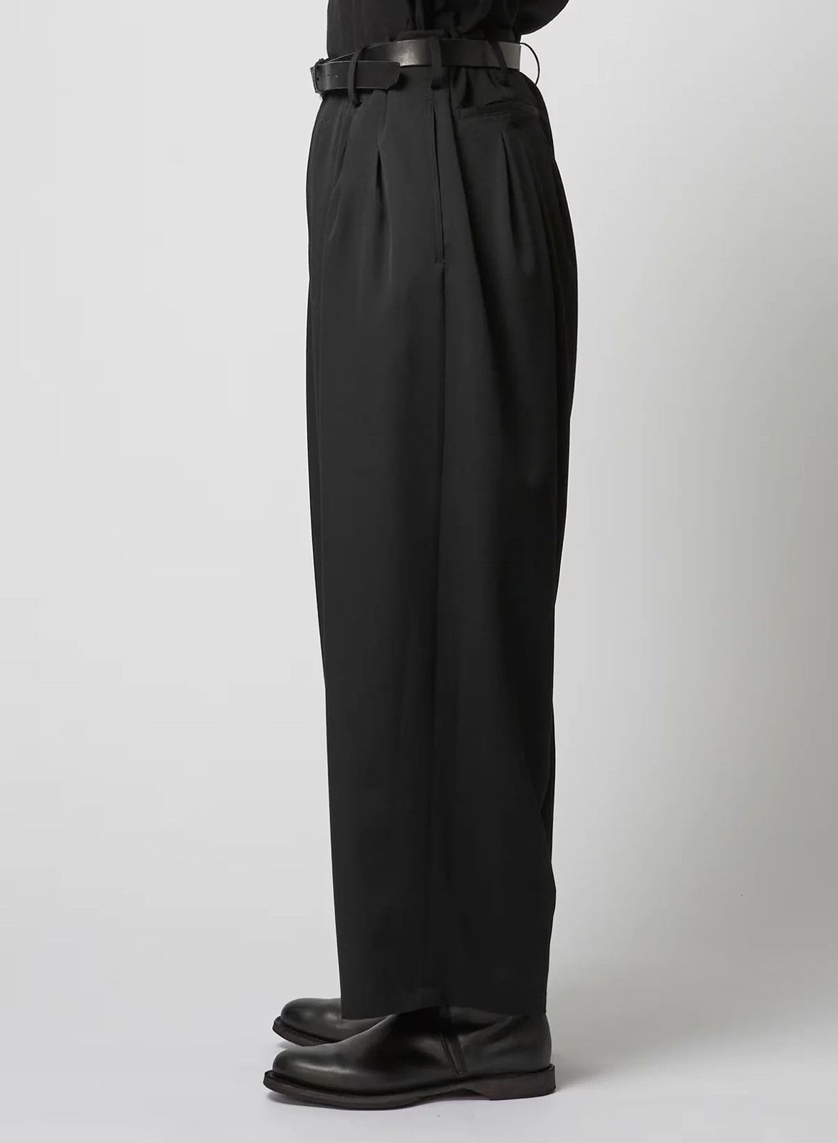 Yohji Yamamoto Yohji Yamamoto Pour Homme 12 Tuck Thick Wide Trousers Size US 34 / EU 50 - 10 Thumbnail