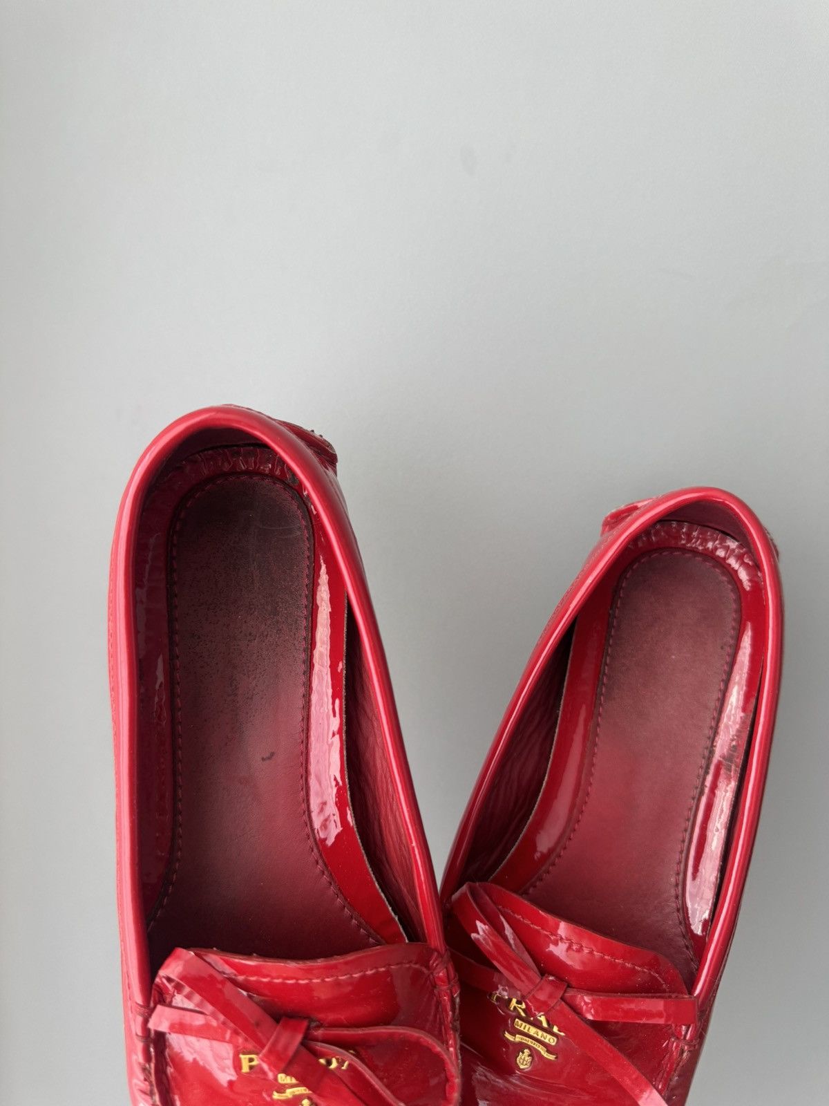 Prada PRADA Logo Saffiano Moccasin Loafers 1D530B y2k Size US 6 / IT 36 - 7 Thumbnail