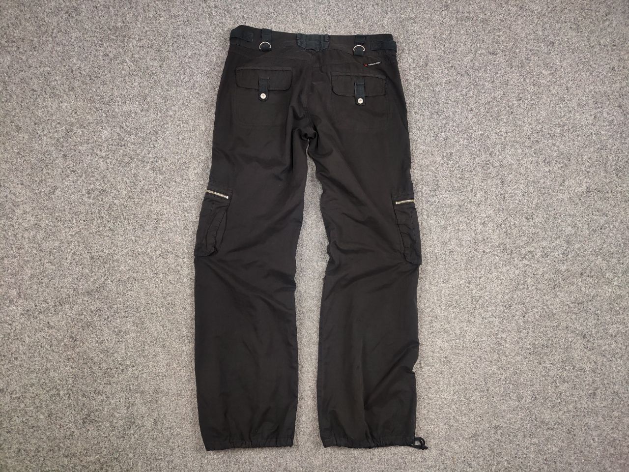 Japanese Brand Rare Vintage Y2K Japanese Black cotton Cargo Baggy Pants Size US 32 / EU 48 - 14 Thumbnail