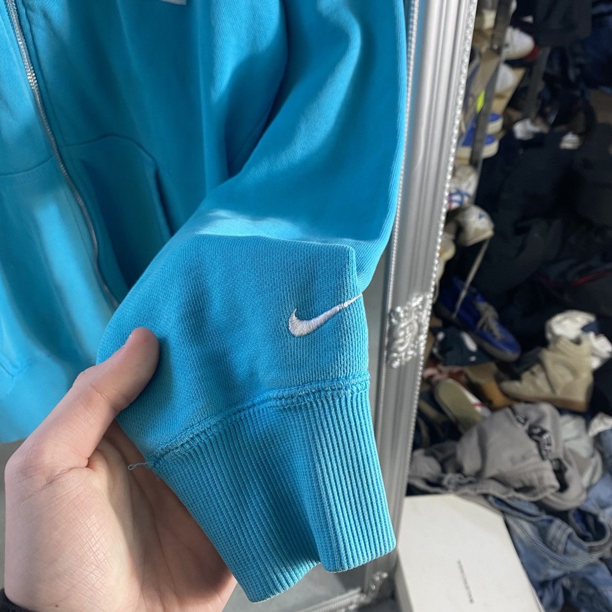 Nike Vintage Y2K Nike Zip Up Hoodie Size US L / EU 52-54 / 3 - 3 Thumbnail