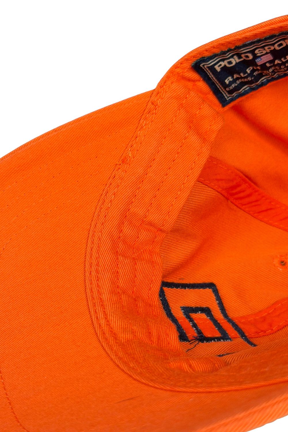 Polo Ralph Lauren Vintage Polo Sport Ralph Lauren Orange P Logo Strapback Cap Size ONE SIZE - 16 Thumbnail