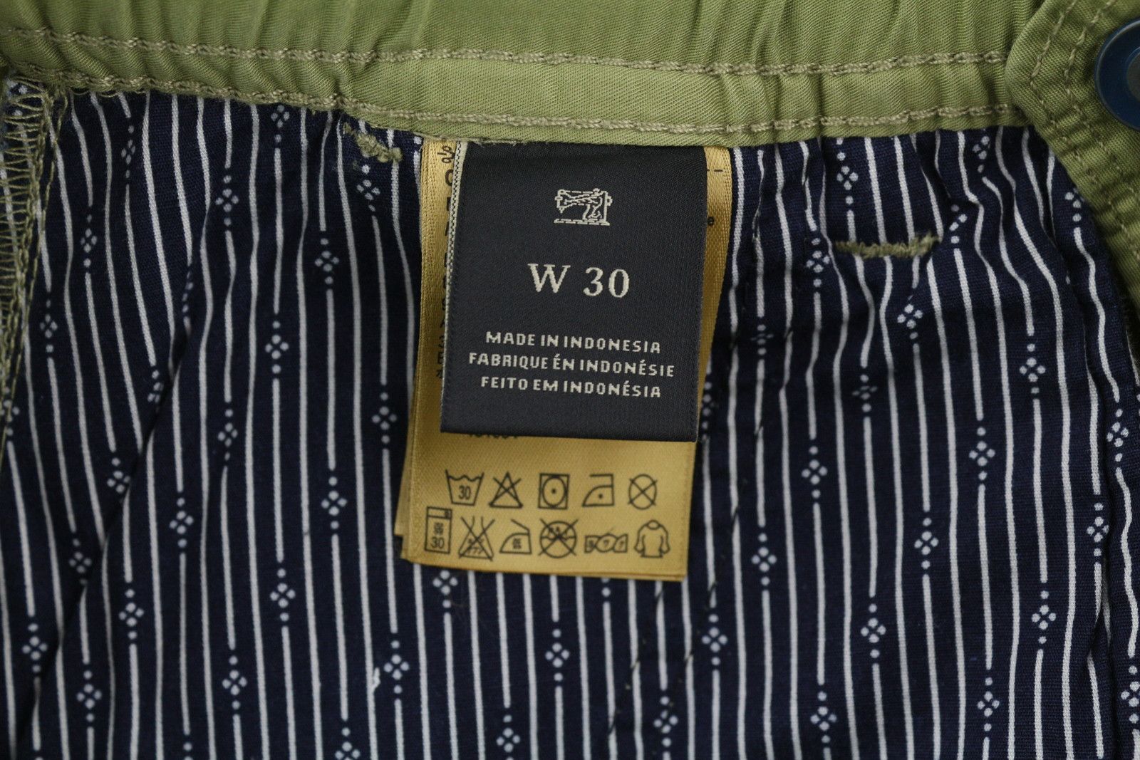 Scotch & Soda W30 Green Cargo Elastic Waist Patch Pockets 84137 Size US 30 / EU 46 - 8 Thumbnail