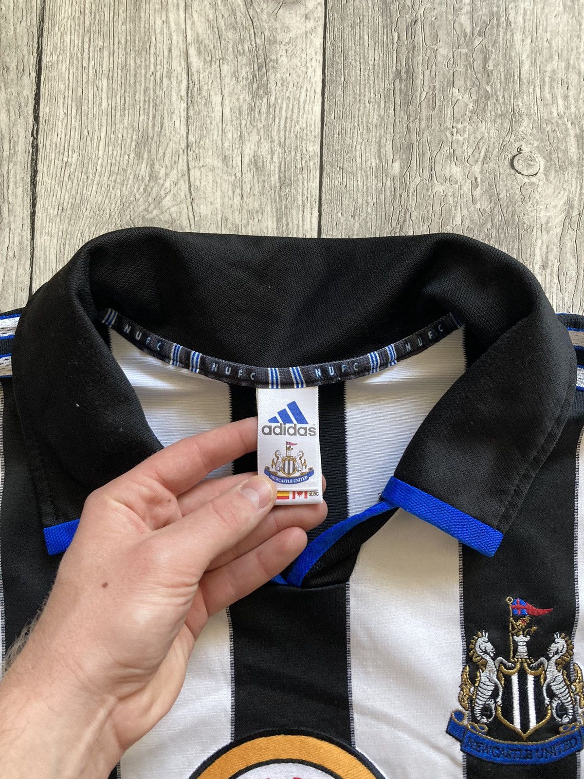 Adidas × Vintage Vintage 90’s adidas Newcastle United soccer football jersey Size US XL / EU 56 / 4 - 8 Thumbnail