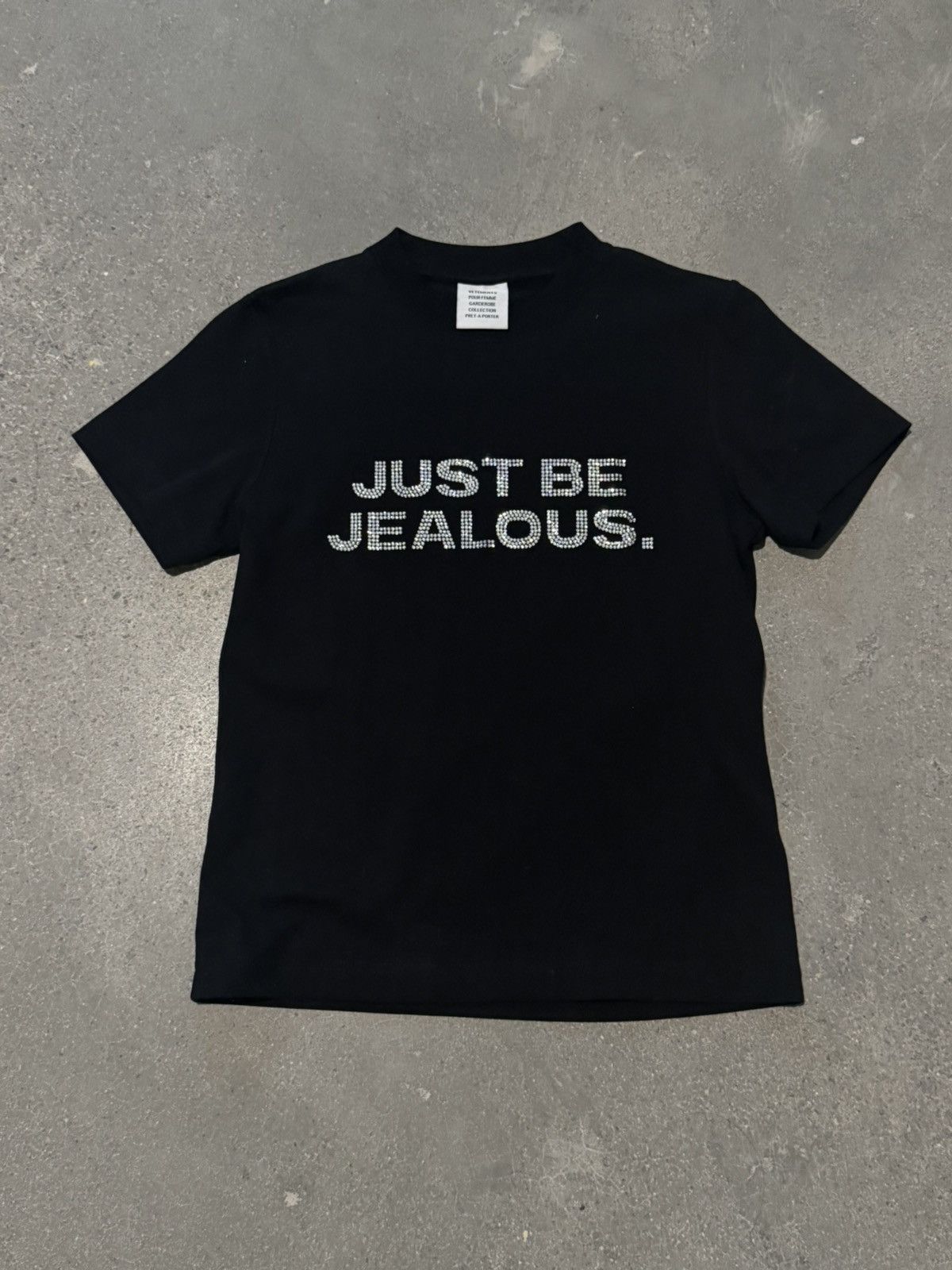 Vetements Just Be Jealous Bedazzled T-shirt Size M / US 6-8 / IT 42-44 - 1 Thumbnail