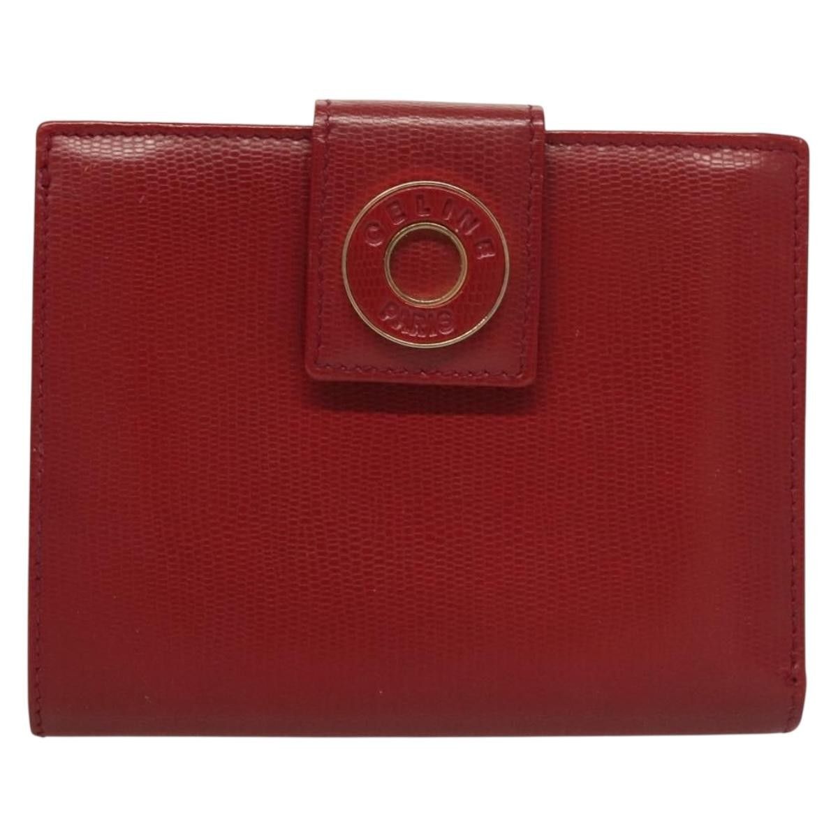 Celine Celine Circle Logo Compact Wallet Leather Size ONE SIZE - 1 Thumbnail
