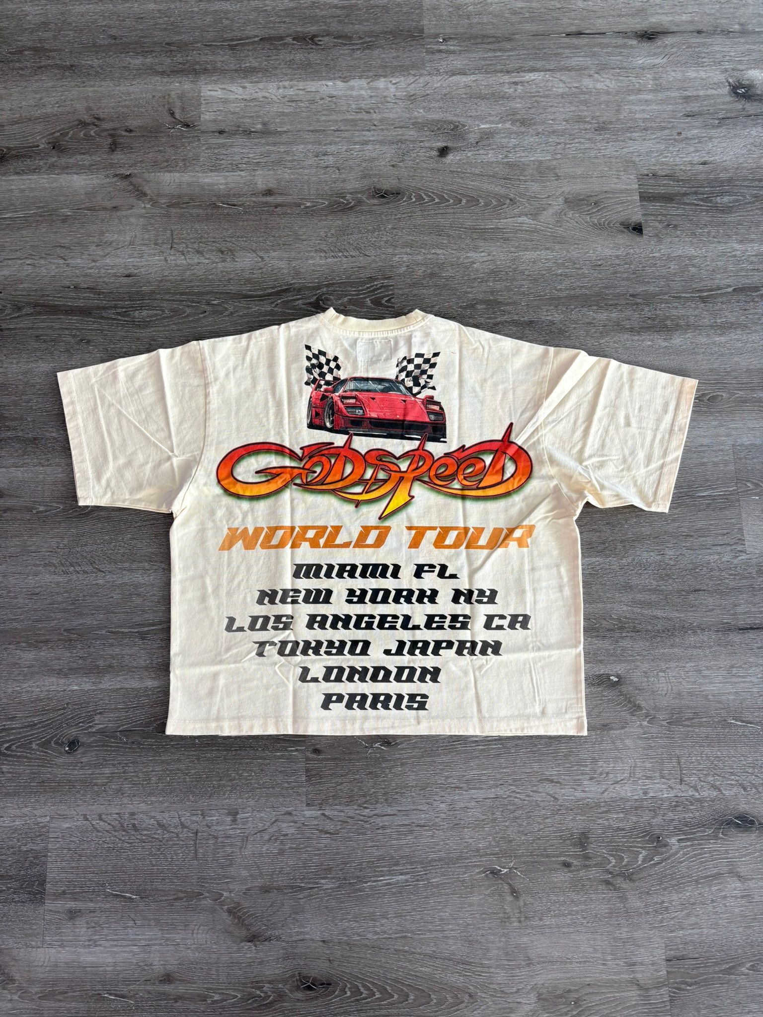 Godspeed Godspeed "South Beach Drive" T-Shirt (Bone) Size US L / EU 52-54 / 3 - 2 Thumbnail