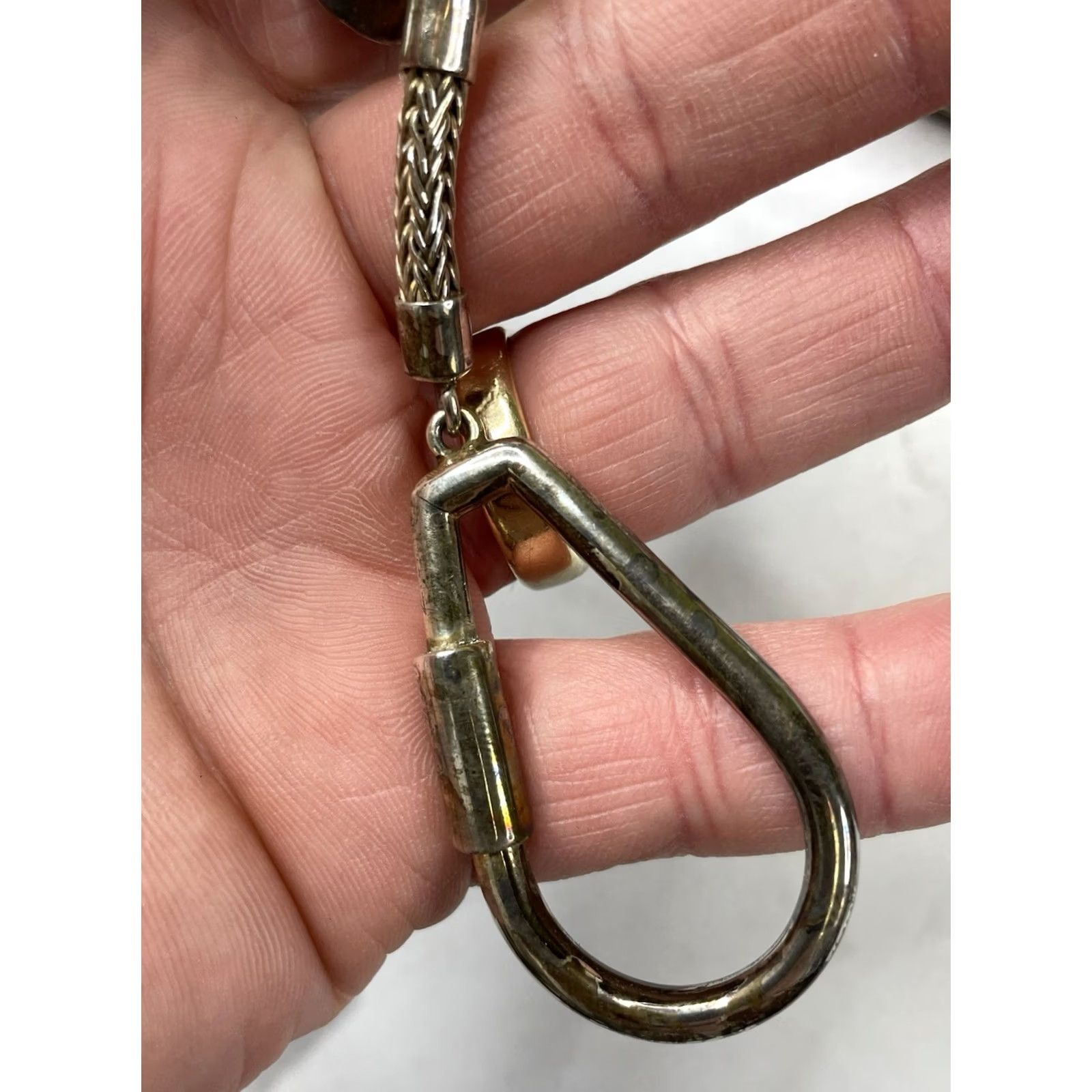 Vintage VINTAGE KEYCHAIN Ilraia 950 Silver From Peru Stirrups Western Charm Women Silver Charmed Size ONE SIZE - 4 Thumbnail