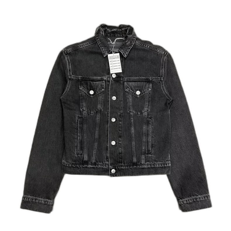 Balenciaga Balenciaga Black Denim Jacket Outerwear Size US L / EU 52-54 / 3 - 1 Thumbnail