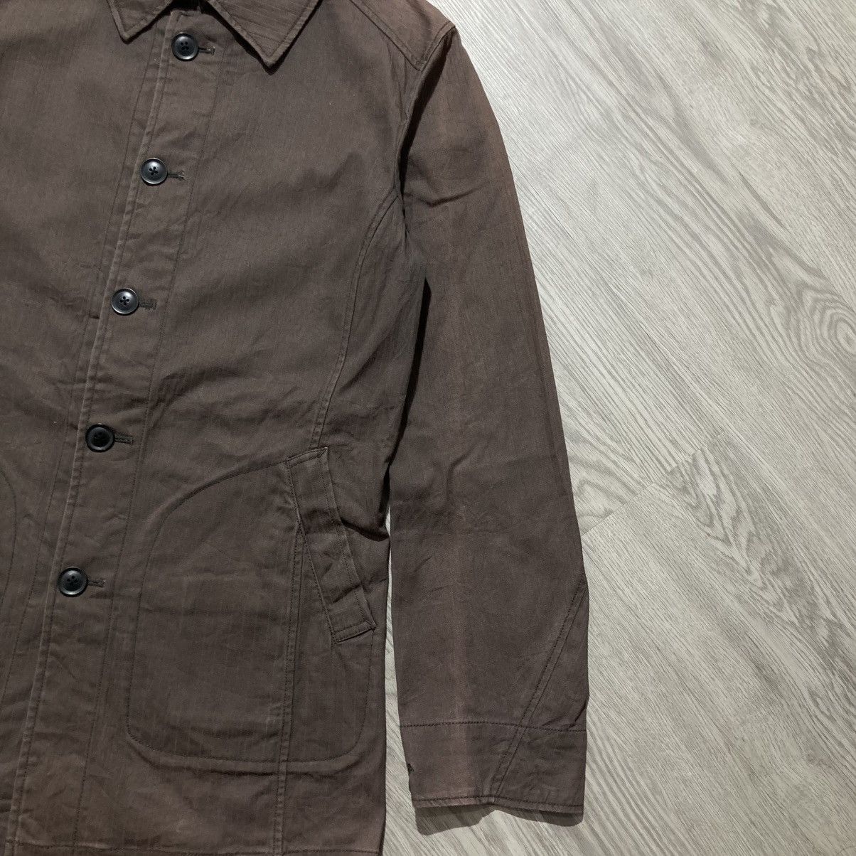 Michel Klein Vintage Michel Klein Homme Paris Coated Jacket Brown Luxury Size US L / EU 52-54 / 3 - 7 Thumbnail
