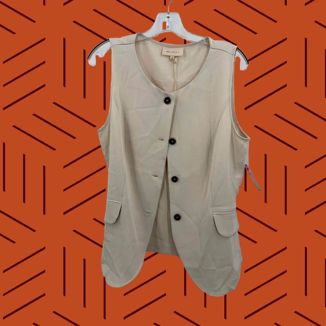 Vintage Pre-Owned Melloday Ivory Size Large Vest Size L / US 10 / IT 46 - 1 Thumbnail
