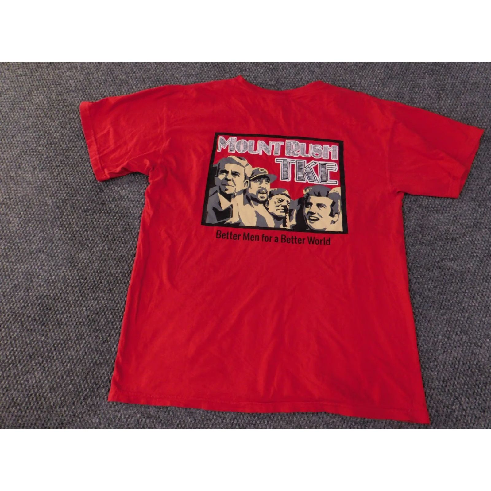 Comfort Colors Comfort Colors T-Shirt Mens Large Red Skull Pocket Graphic TKE Fraternity Size US L / EU 52-54 / 3 - 2 Thumbnail