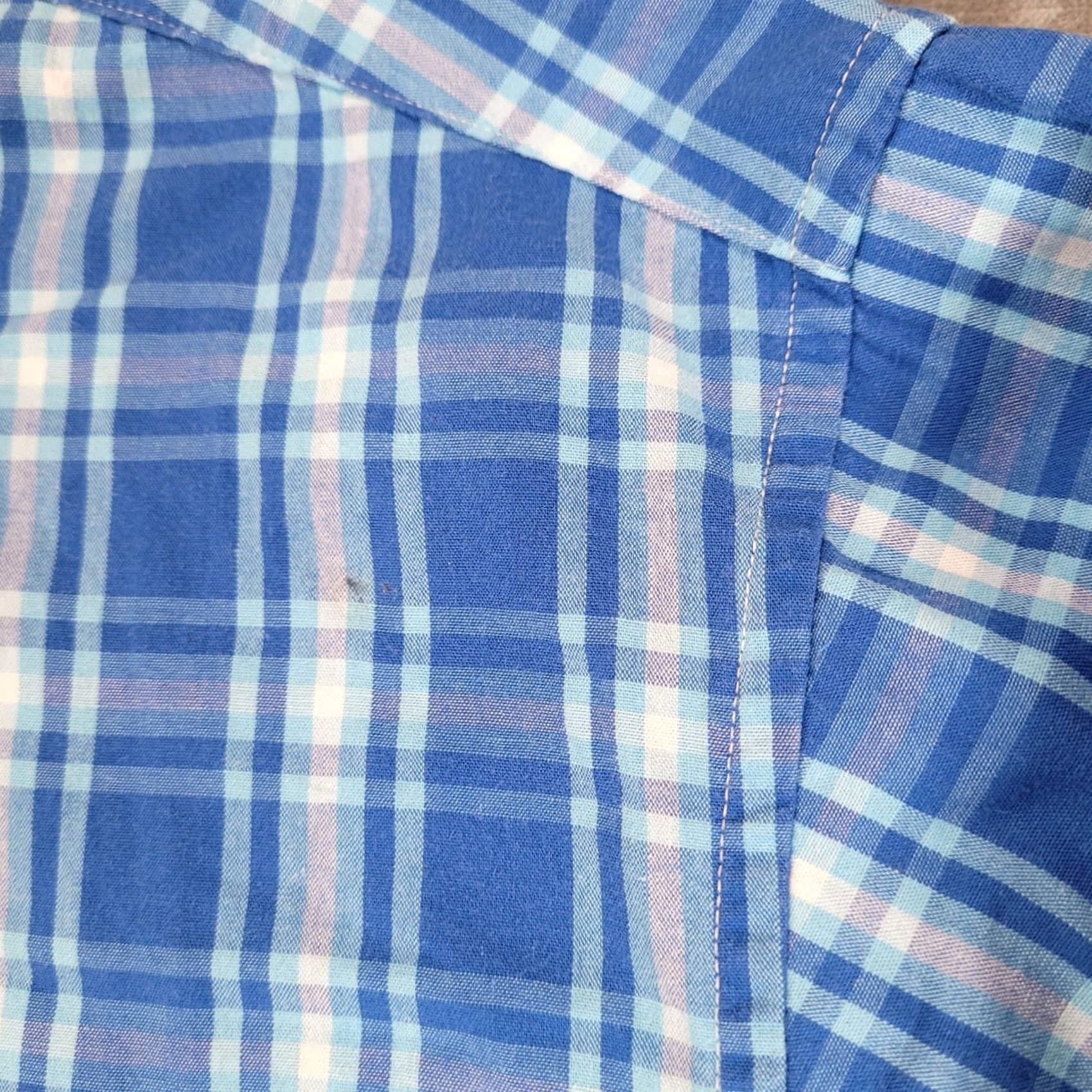 Brooks Brothers Brooks Brothers 346 Mens XL Regular Blue Plaid Long Sleeve Button-Down Shirt Size US XL / EU 56 / 4 - 3 Thumbnail